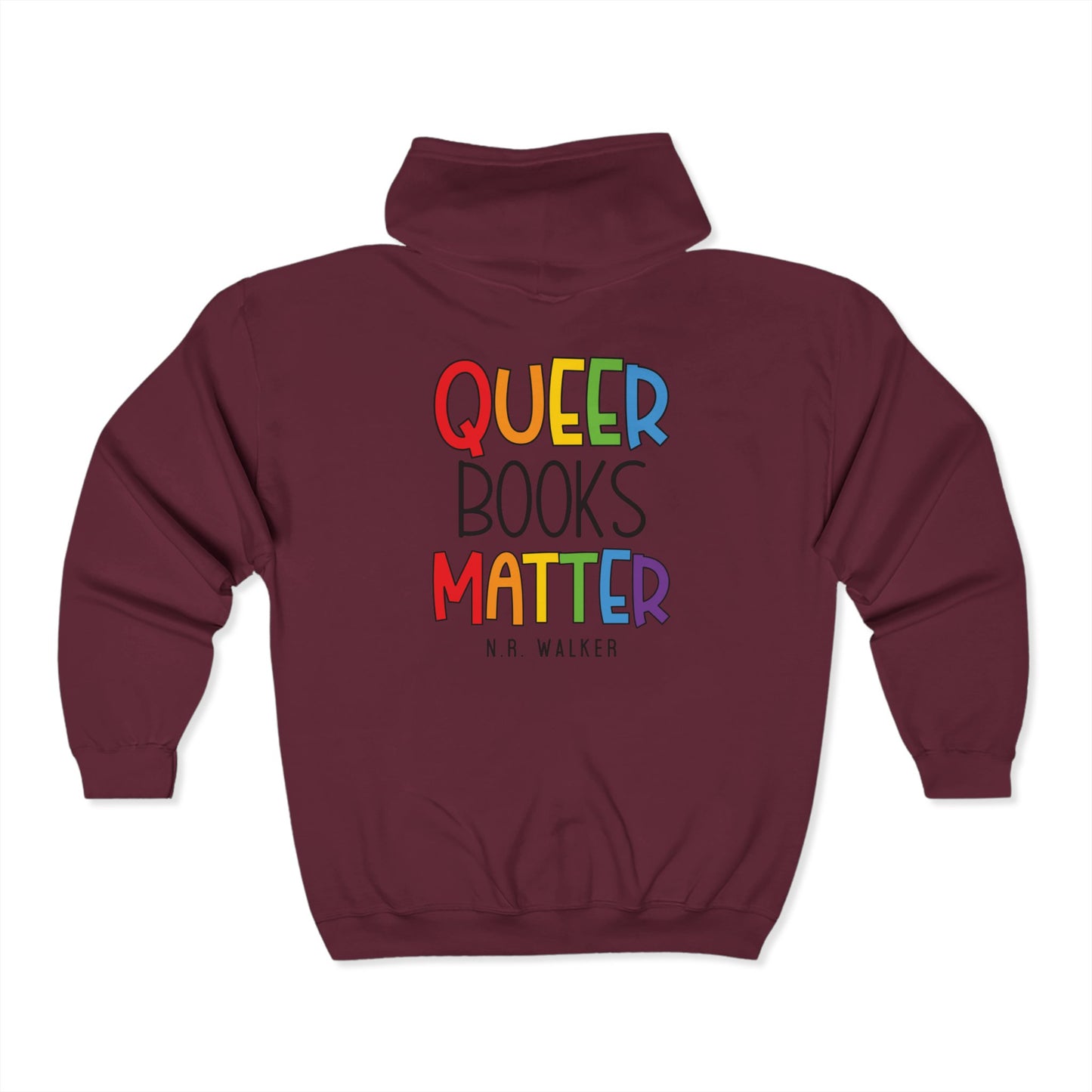 Queer Books Matter Unisex Zip Hoodie