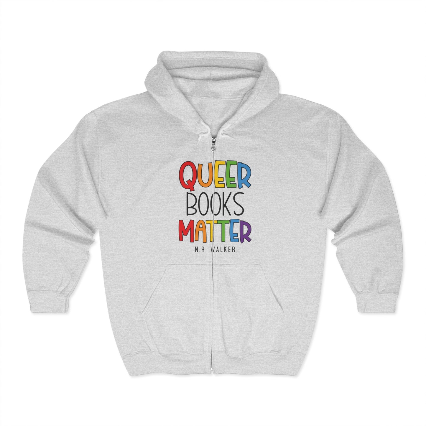 Queer Books Matter Unisex Zip Hoodie
