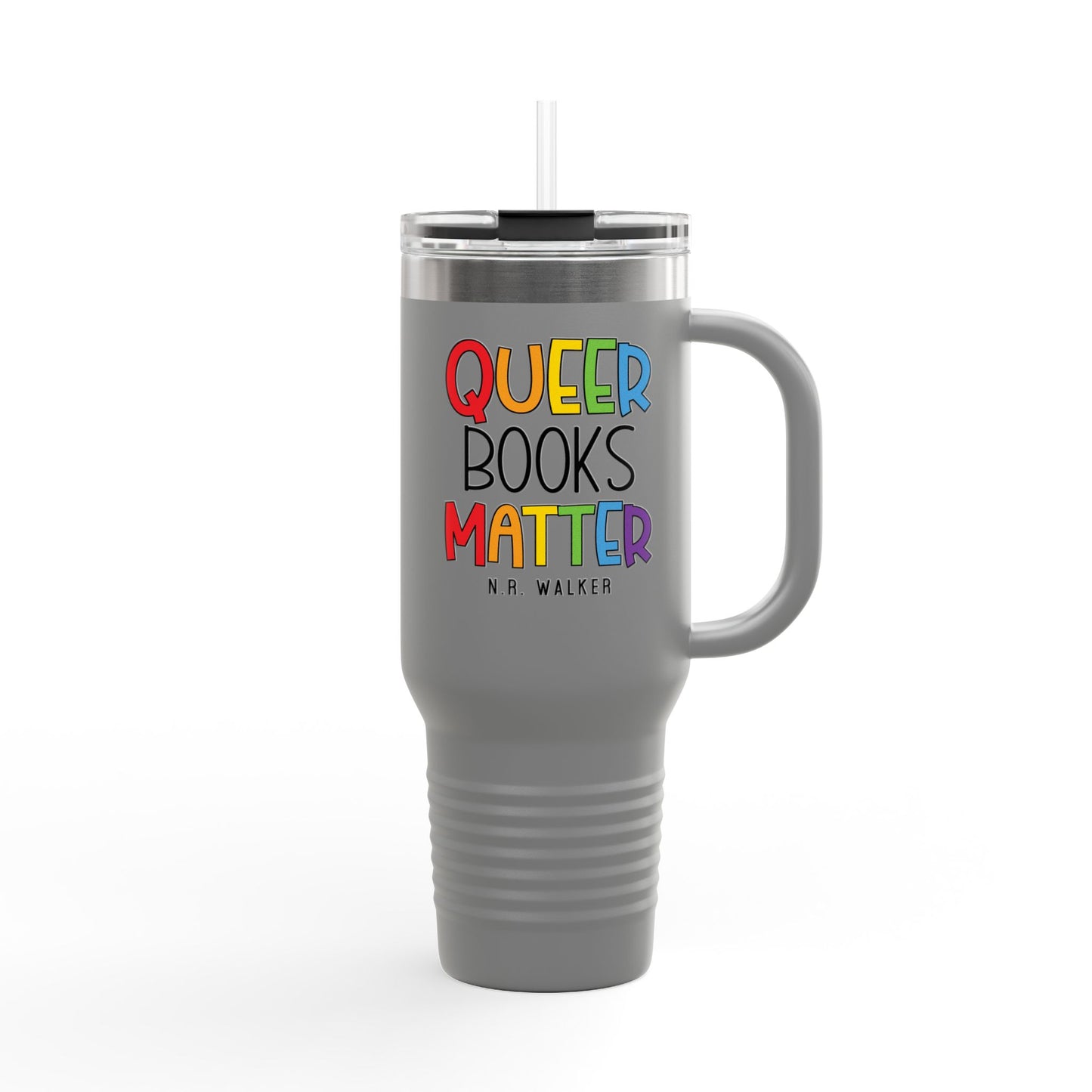 Queer Books Matter Travel Mug | 40oz Insulated Mug