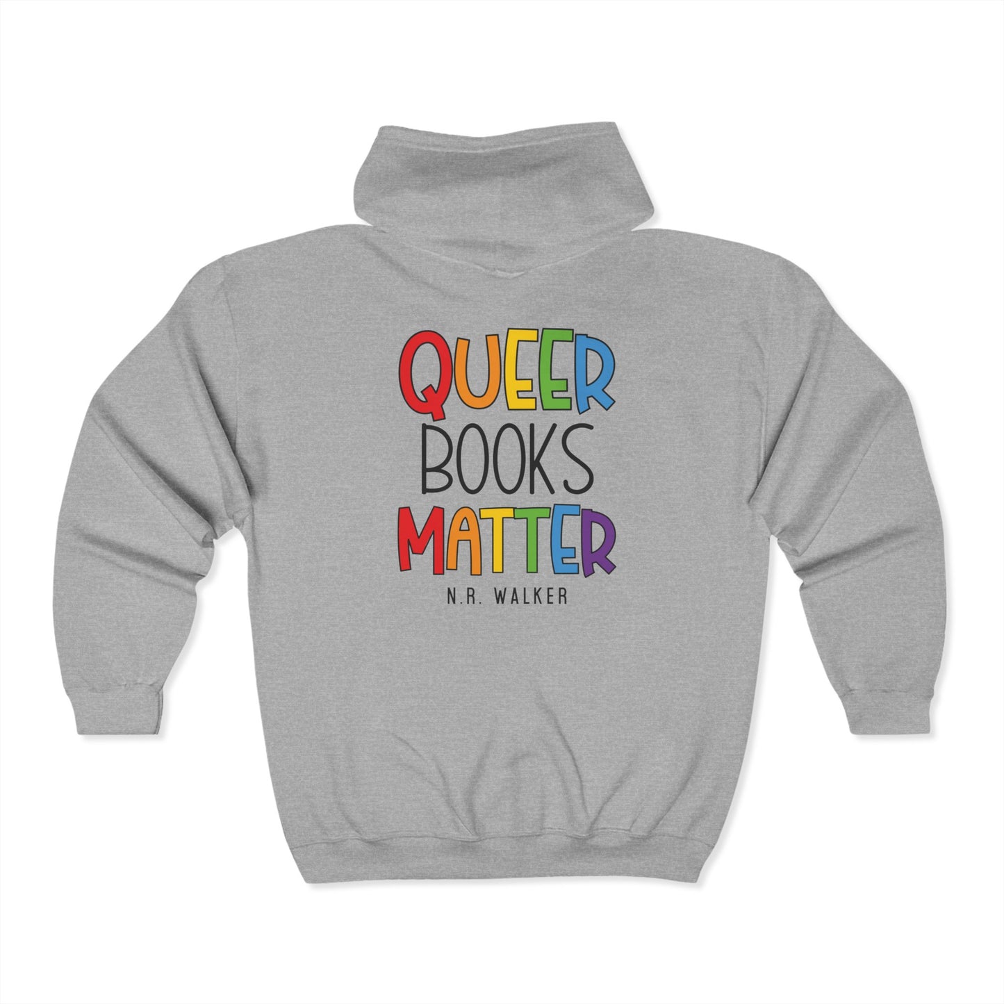 Queer Books Matter Unisex Zip Hoodie