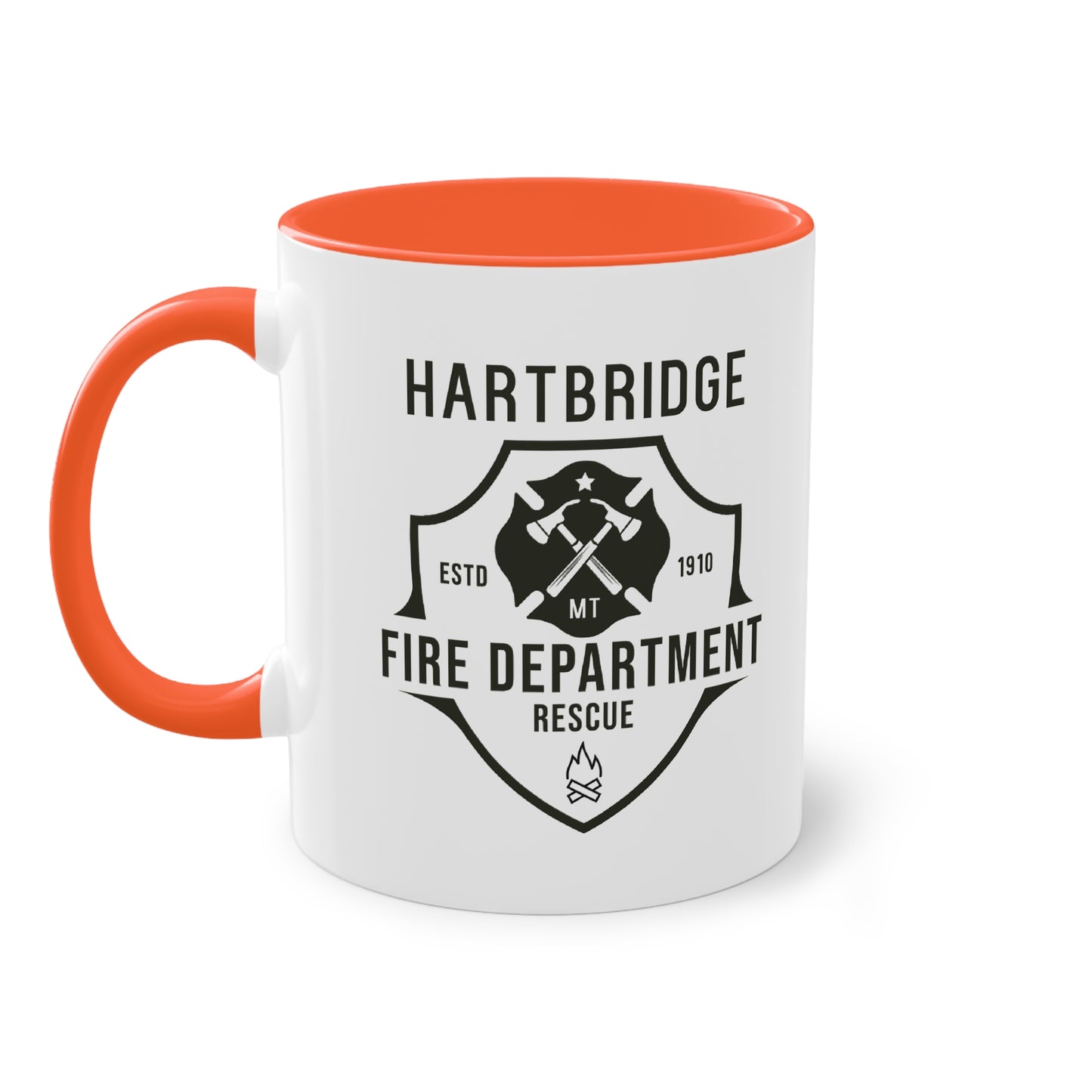 Hartbridge Fire Dept coffee mug - Two-Tone Coffee Mug, 11oz