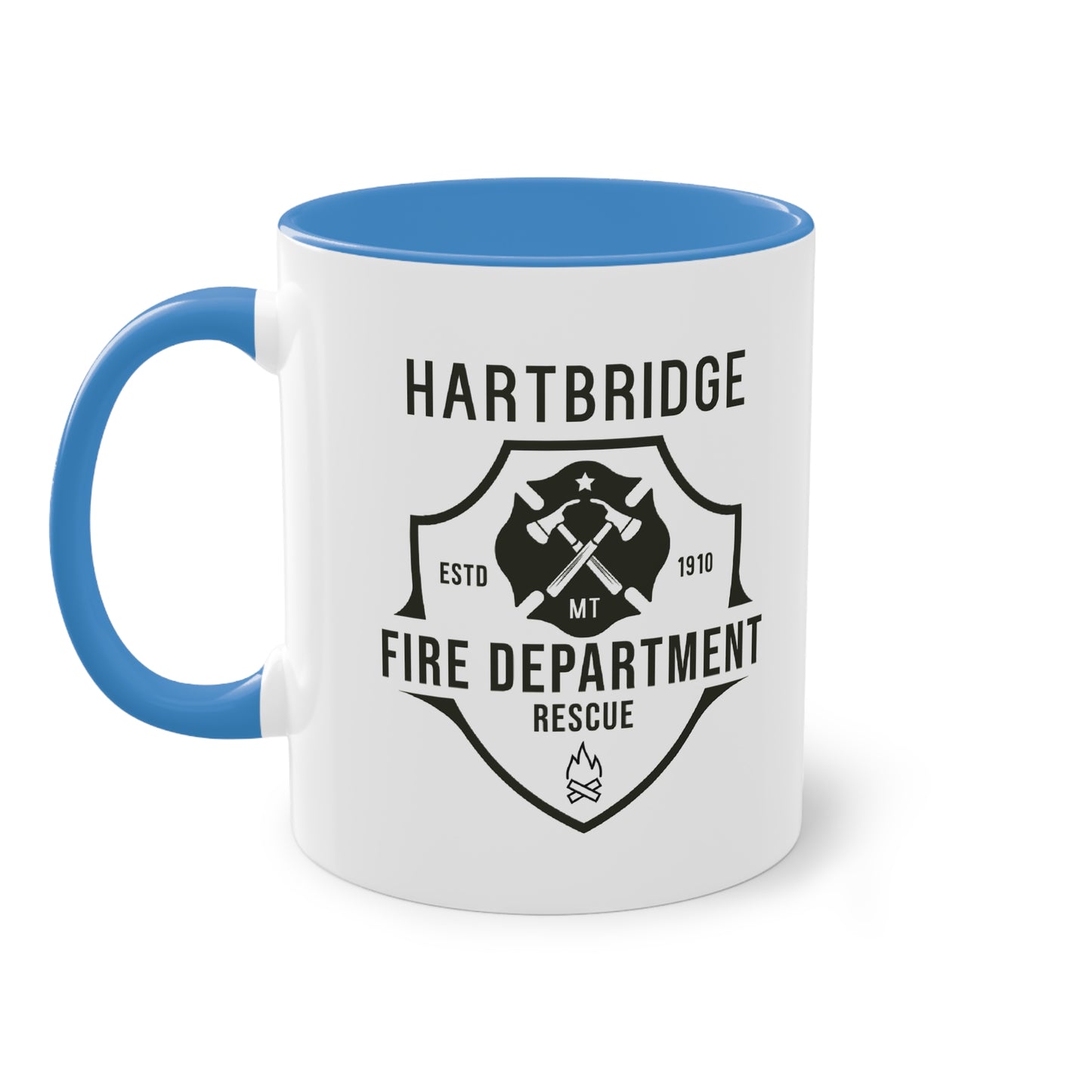Hartbridge Fire Dept coffee mug - Two-Tone Coffee Mug, 11oz
