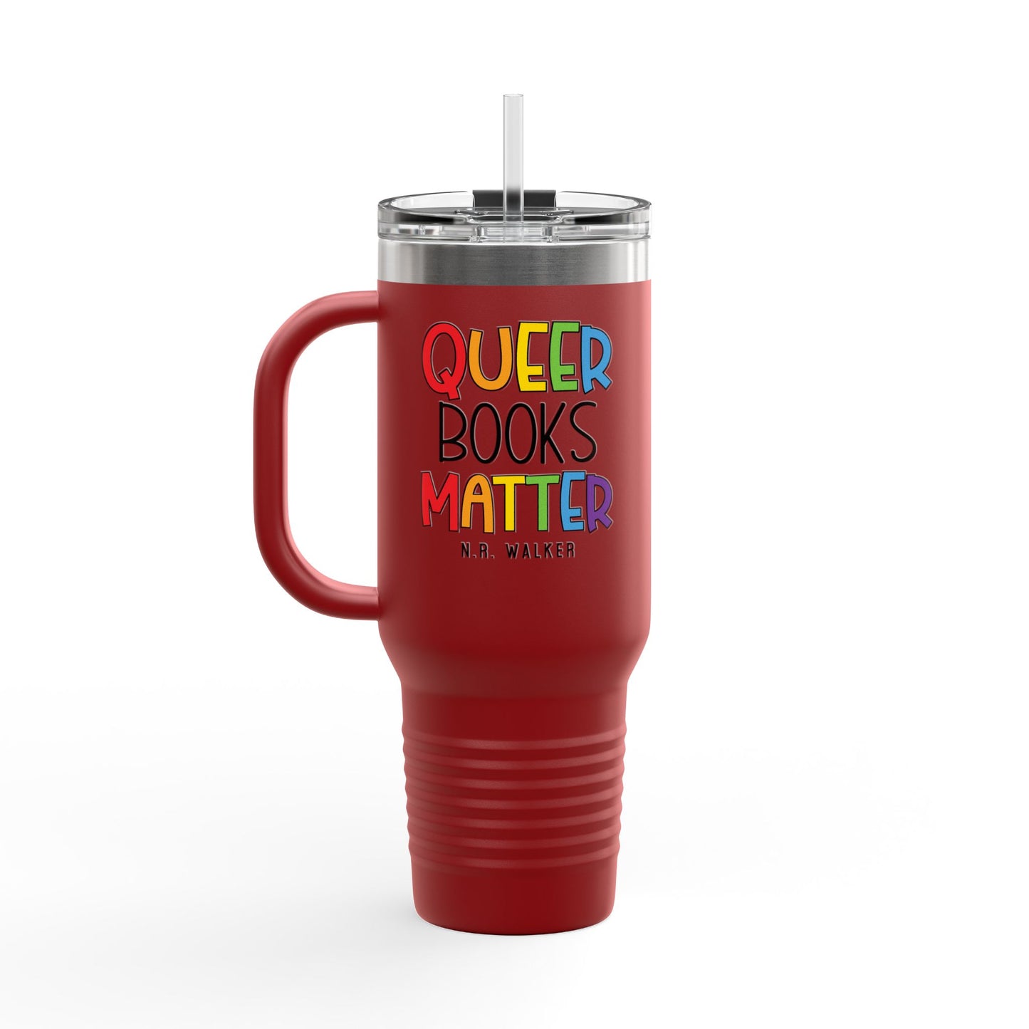 Queer Books Matter Travel Mug | 40oz Insulated Mug