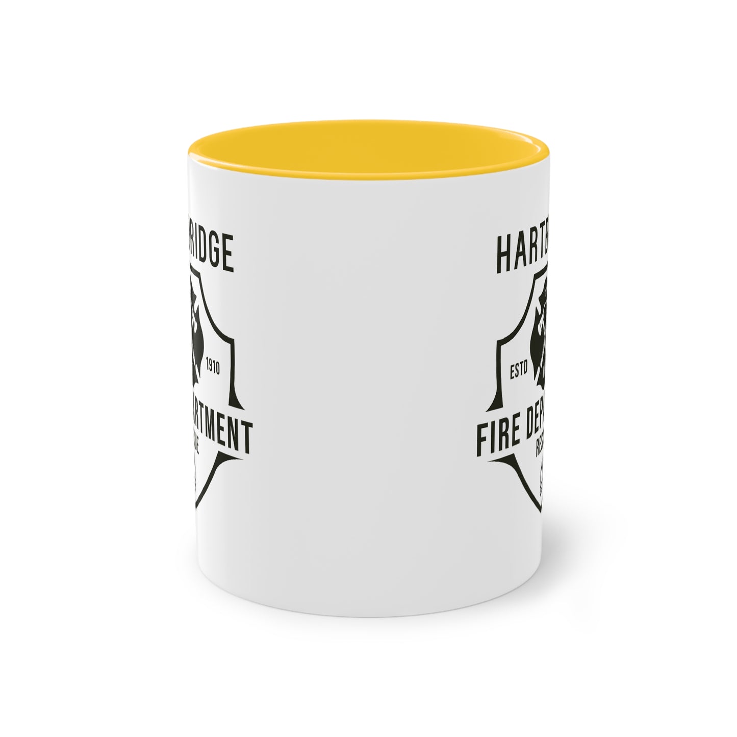 Hartbridge Fire Dept coffee mug - Two-Tone Coffee Mug, 11oz