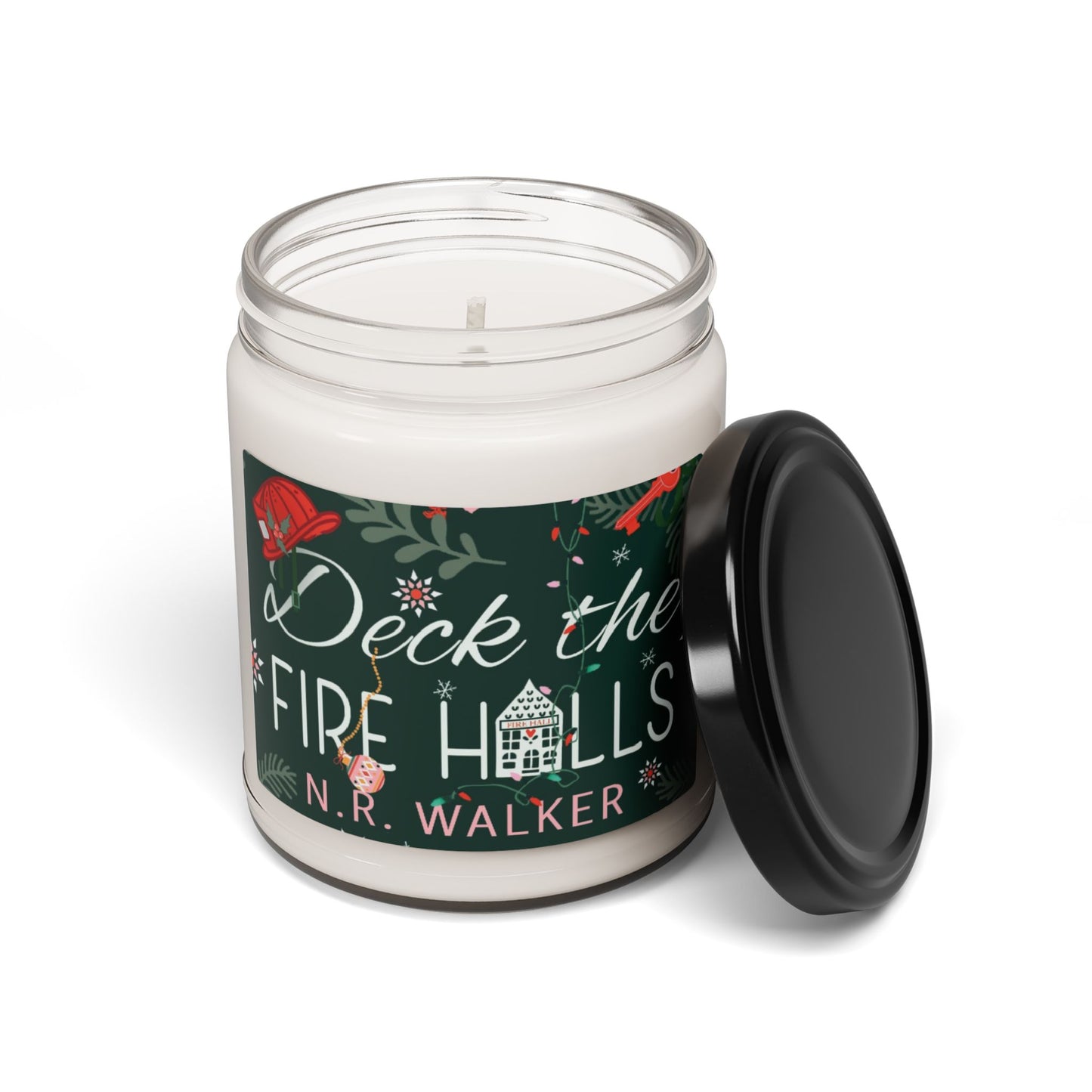 Deck the Fire Halls Holiday Scented Soy Candle - 9oz Festive Aromatherapy