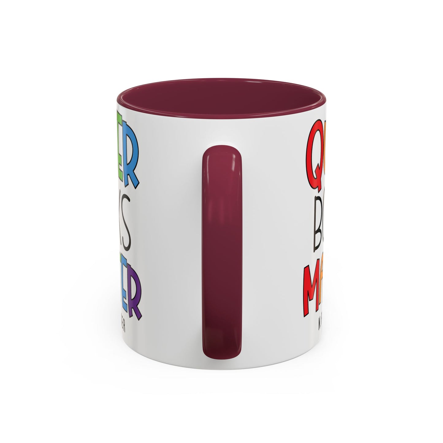 Colorful Queer Books Matter Mug - LGBTQ+ Pride Ceramic Coffee Cup