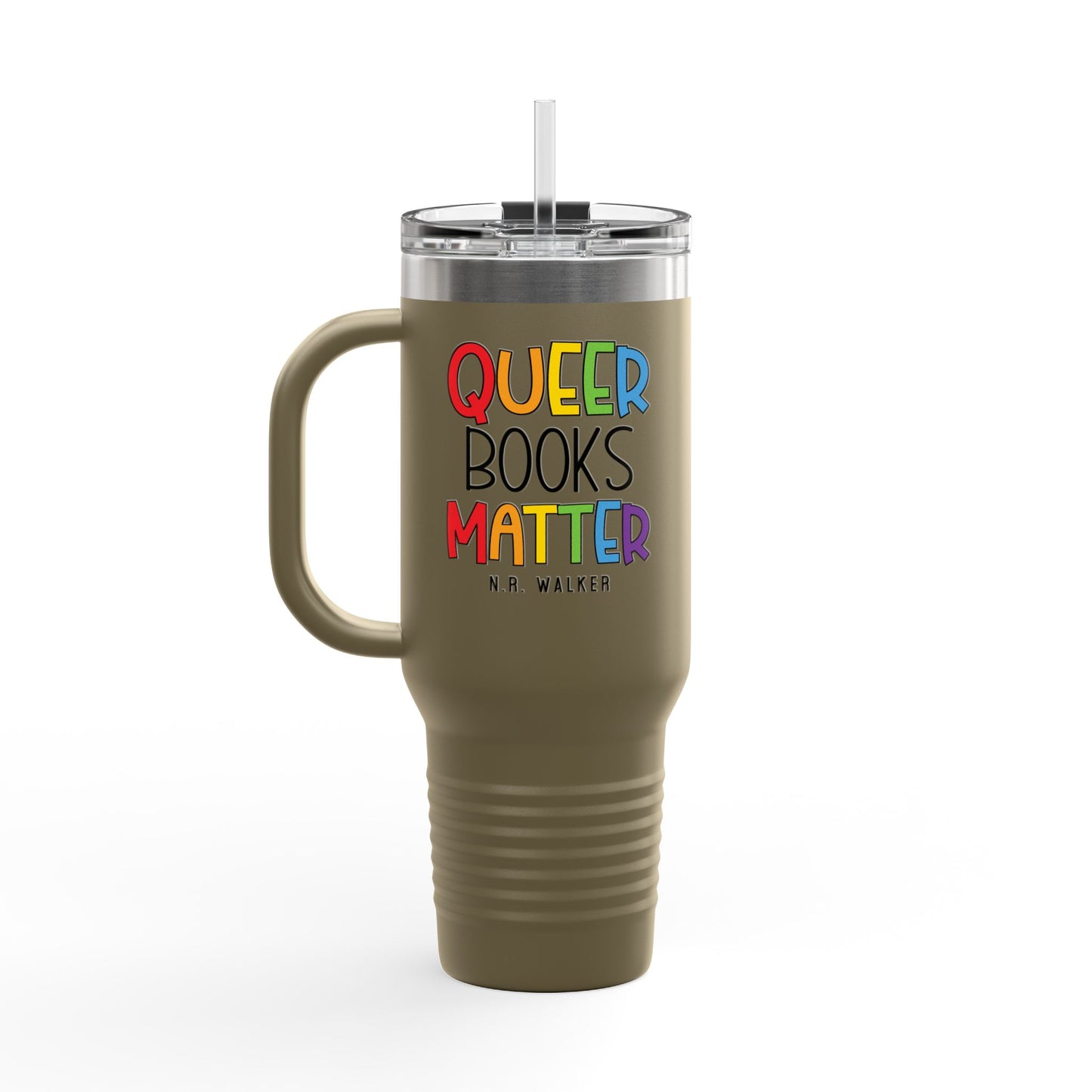 Queer Books Matter Travel Mug | 40oz Insulated Mug