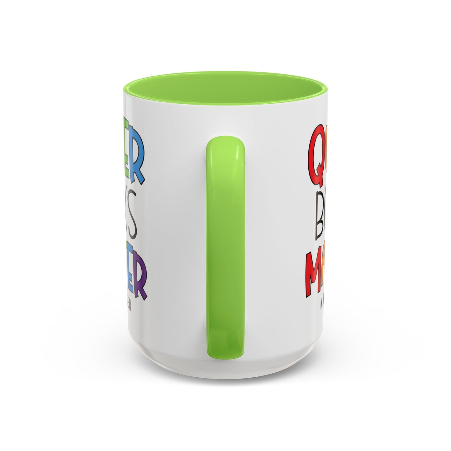 Colorful Queer Books Matter Mug - LGBTQ+ Pride Ceramic Coffee Cup