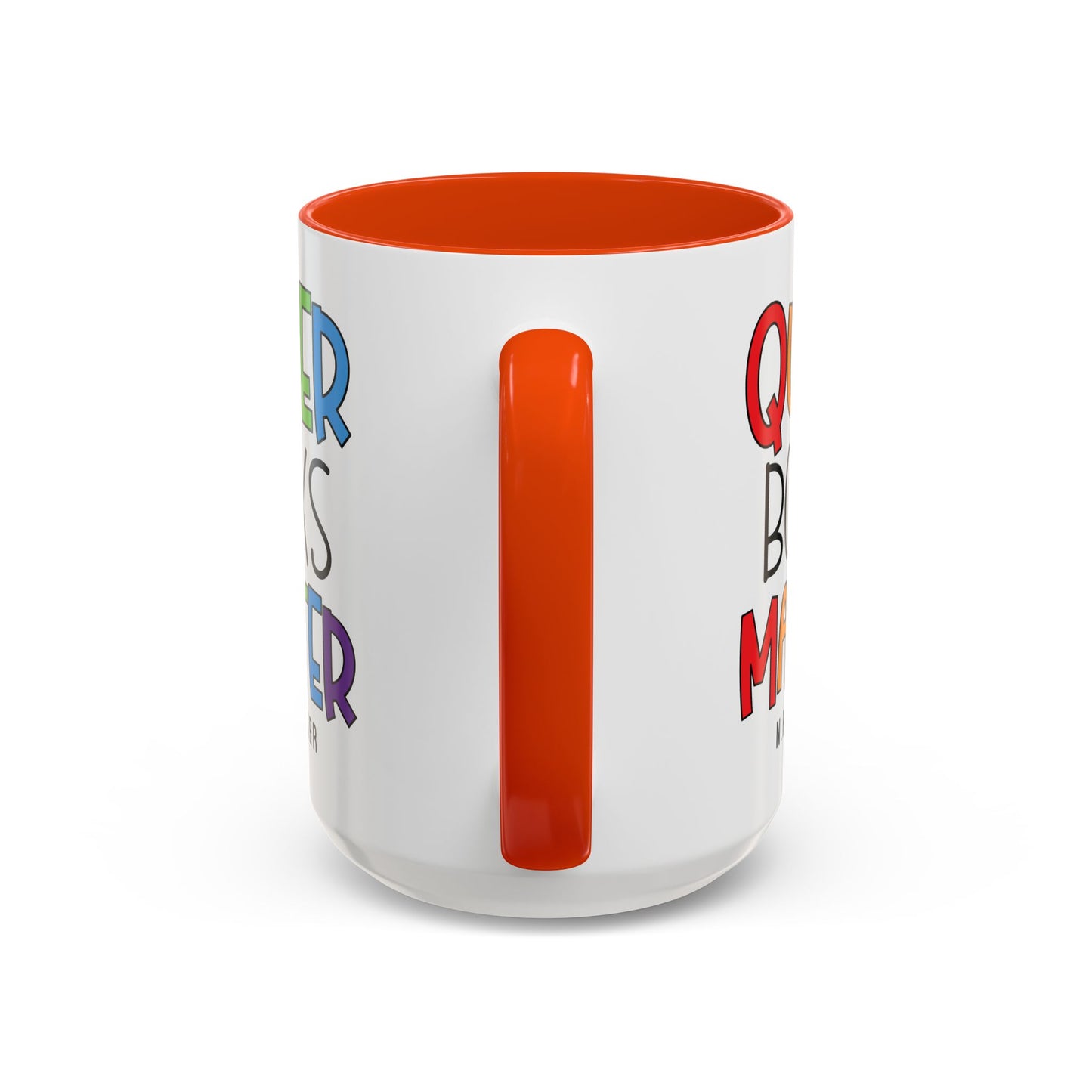 Colorful Queer Books Matter Mug - LGBTQ+ Pride Ceramic Coffee Cup