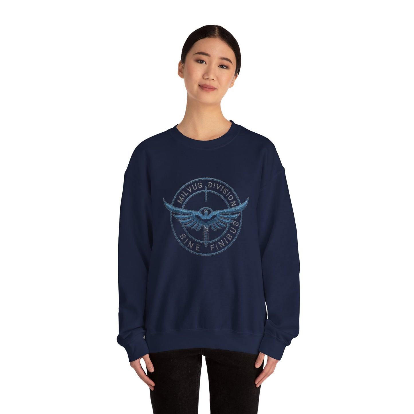 Milvus Division logo Unisex Heavy Blend™ Crewneck Sweatshirt