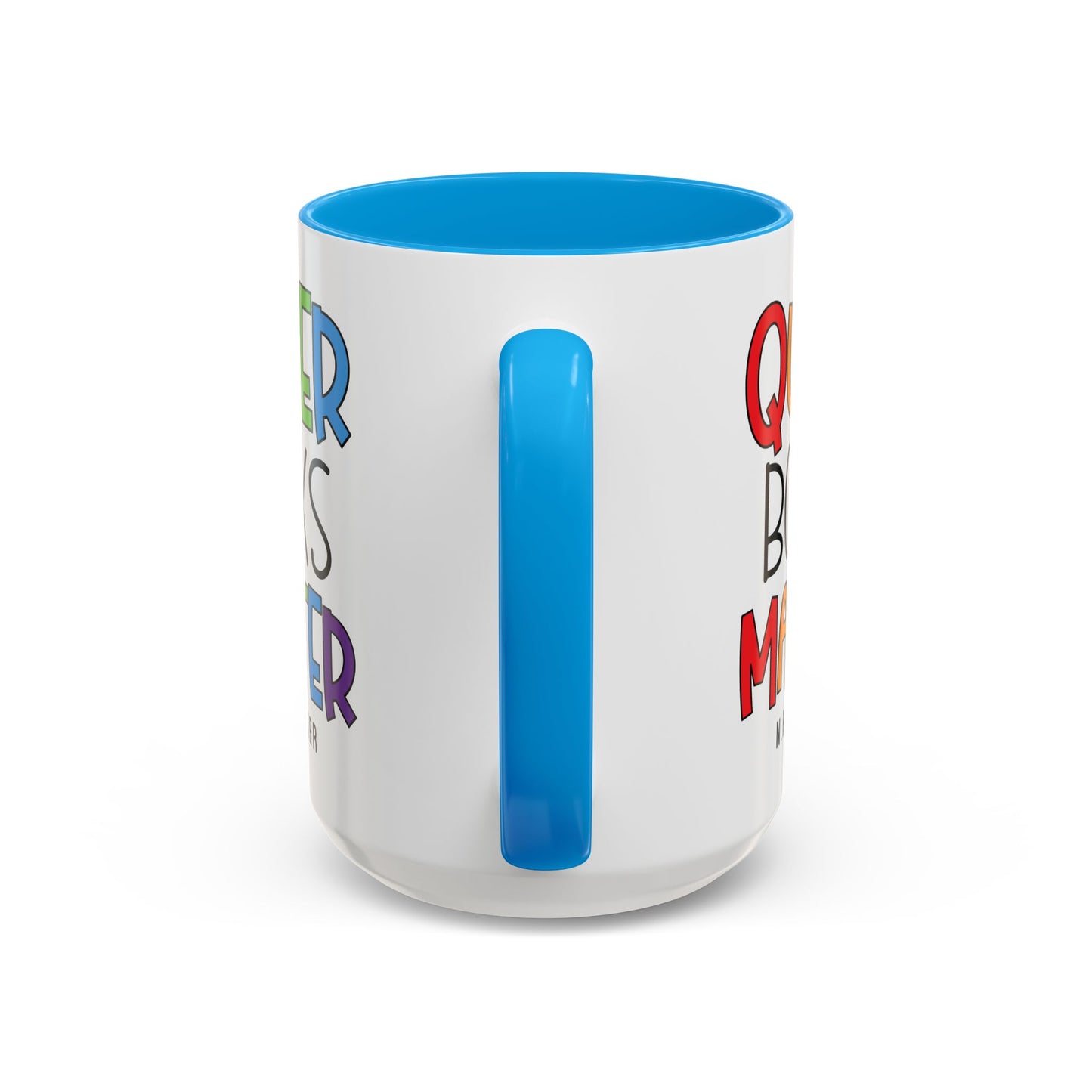 Colorful Queer Books Matter Mug - LGBTQ+ Pride Ceramic Coffee Cup
