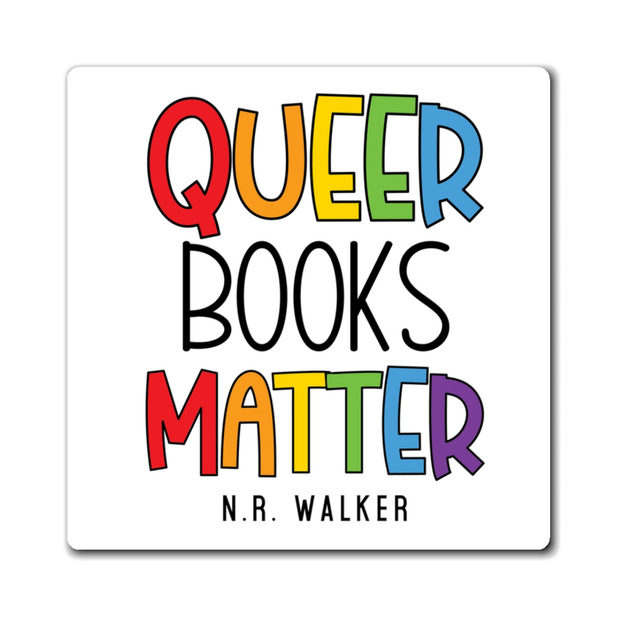 Queer Books Matter magnet