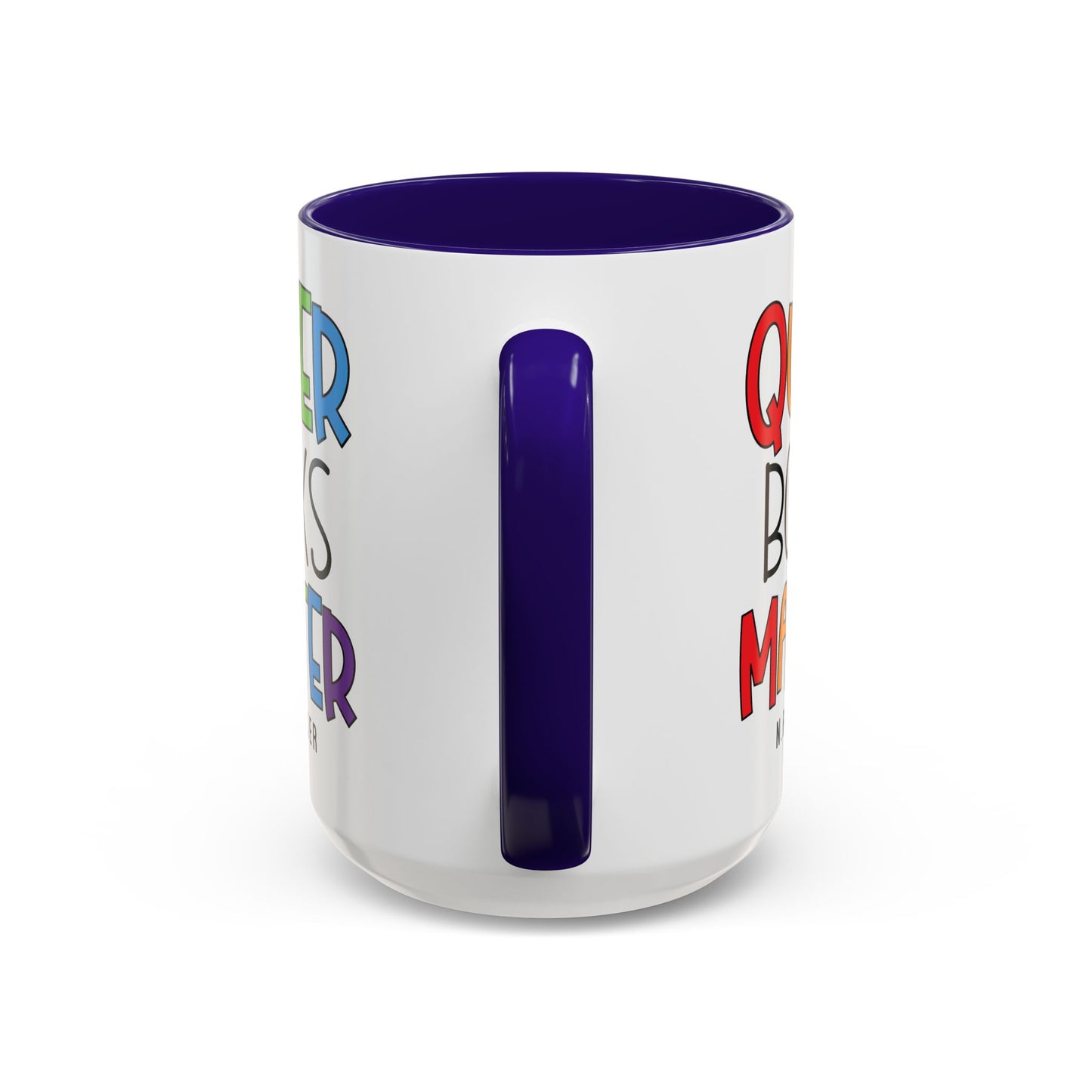 Colorful Queer Books Matter Mug - LGBTQ+ Pride Ceramic Coffee Cup