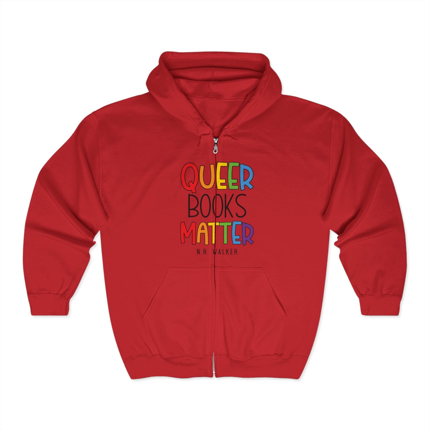Queer Books Matter Unisex Zip Hoodie