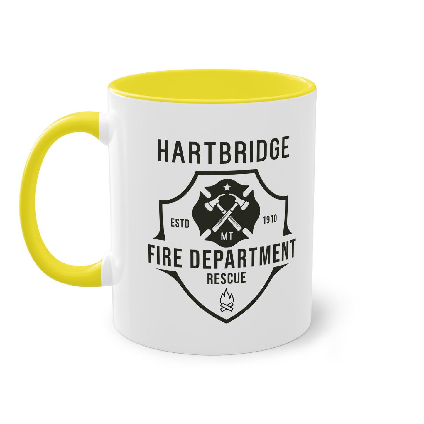 Hartbridge Fire Dept coffee mug - Two-Tone Coffee Mug, 11oz