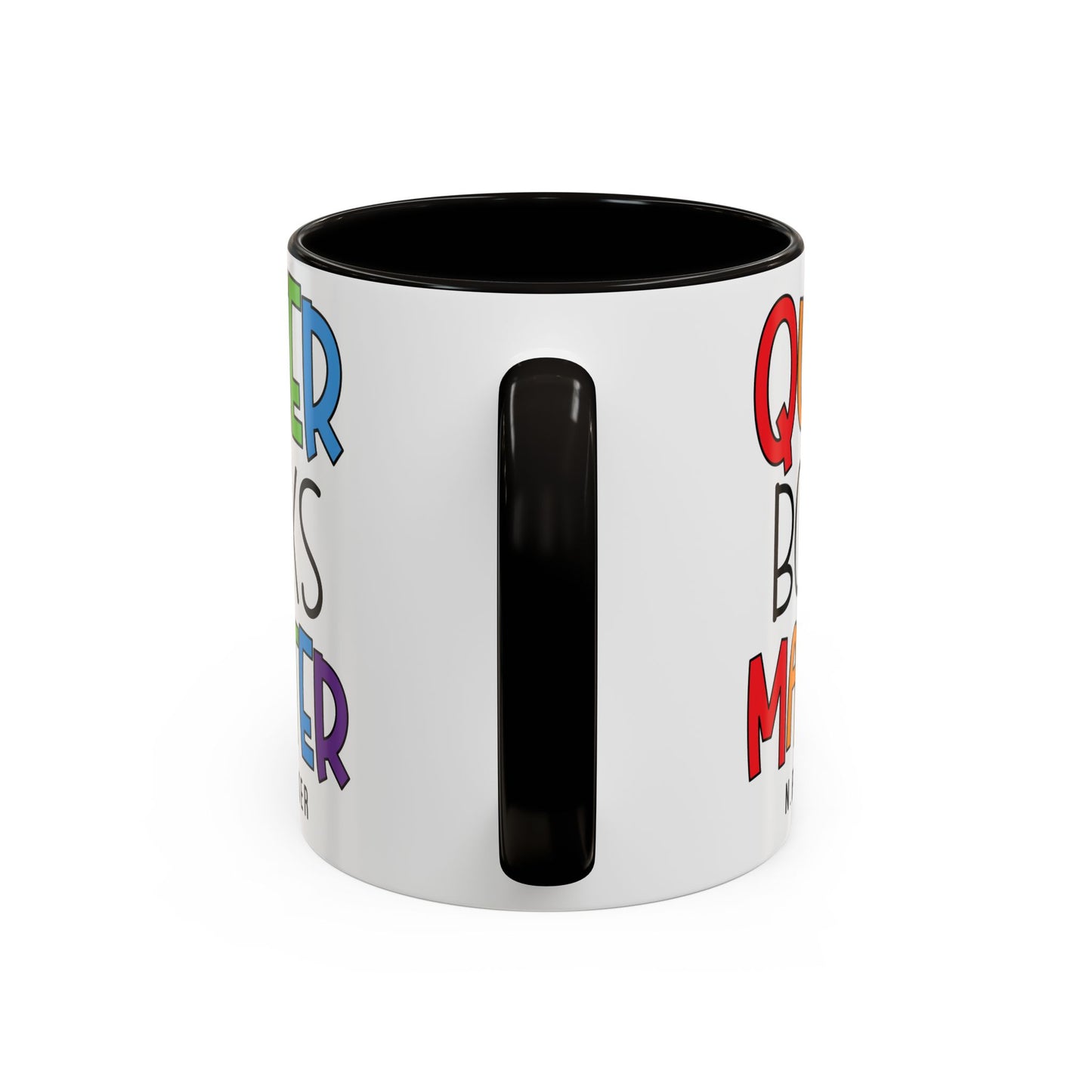 Colorful Queer Books Matter Mug - LGBTQ+ Pride Ceramic Coffee Cup