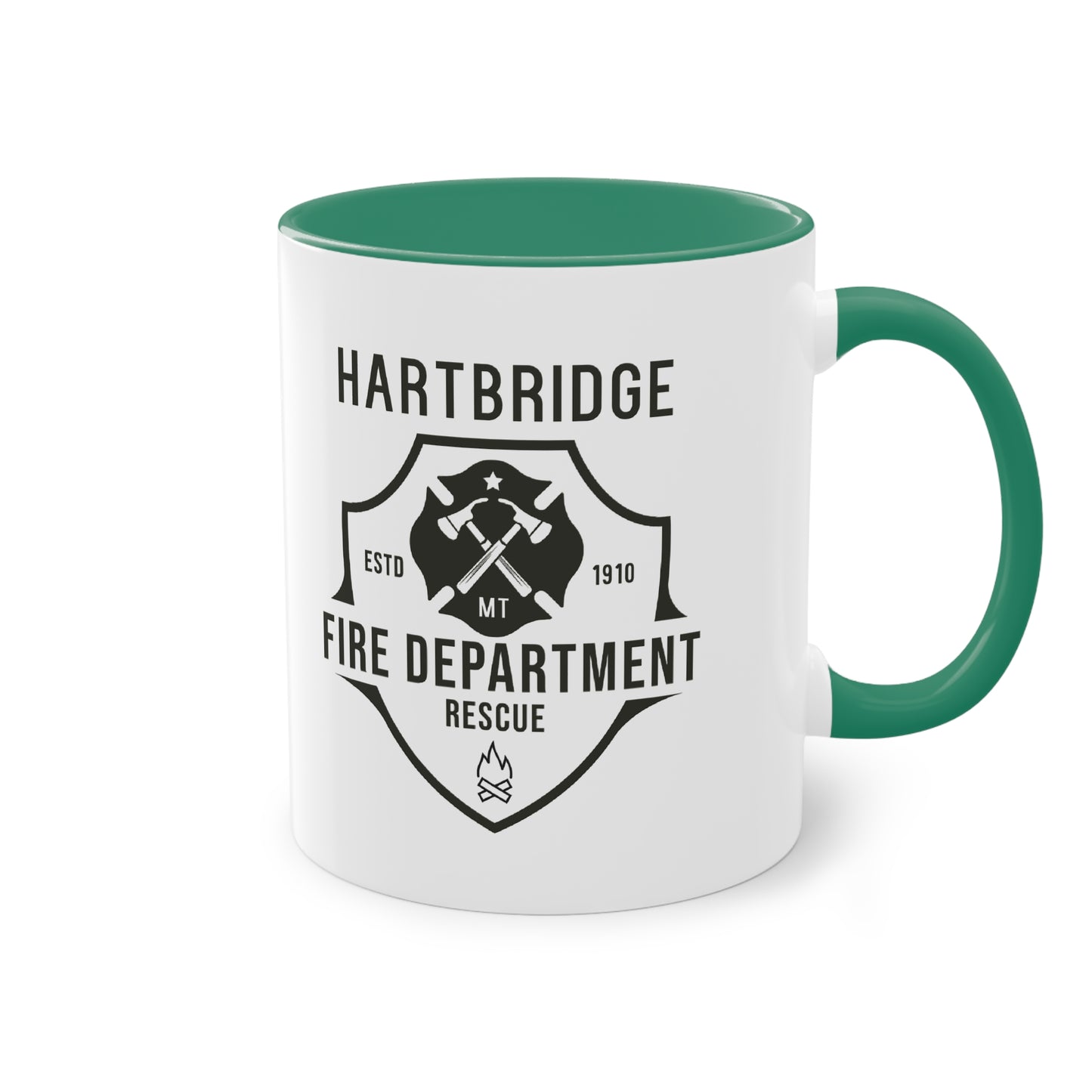 Hartbridge Fire Dept coffee mug - Two-Tone Coffee Mug, 11oz