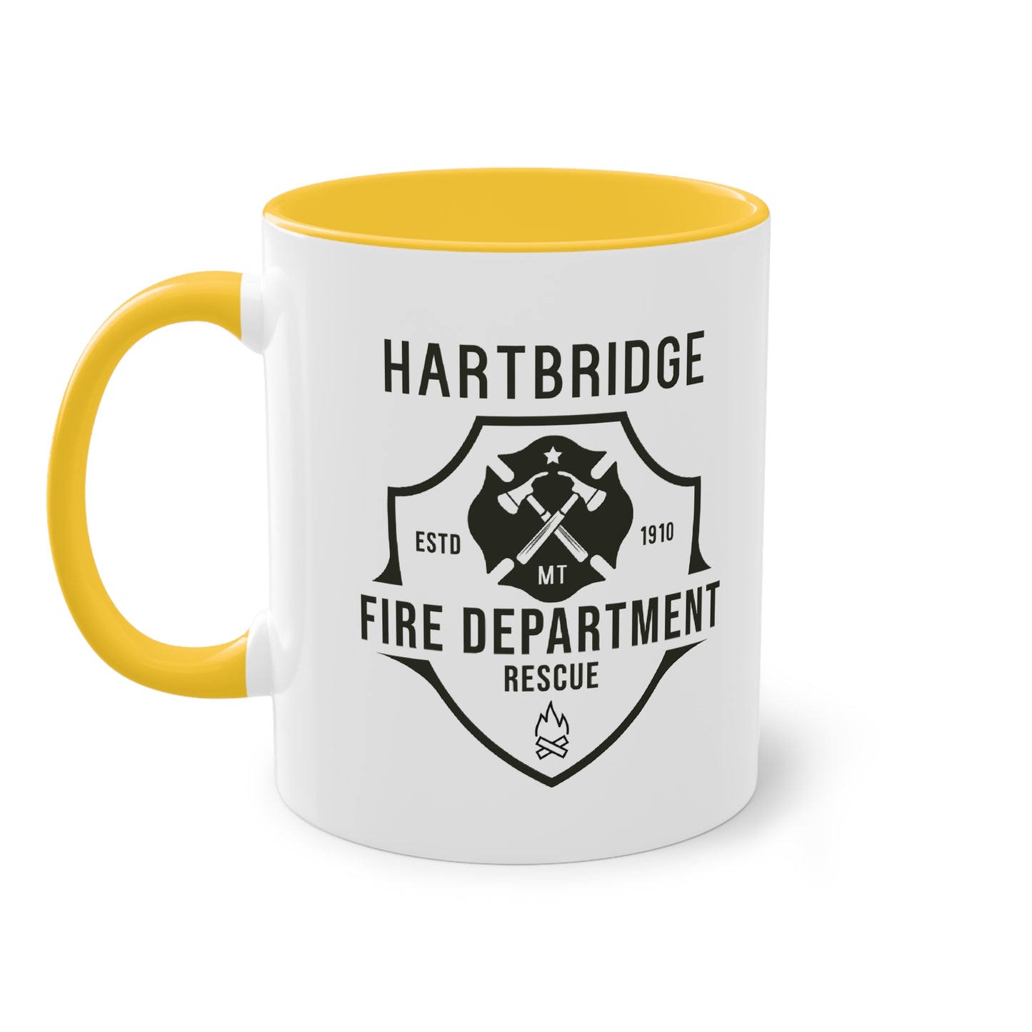 Hartbridge Fire Dept coffee mug - Two-Tone Coffee Mug, 11oz
