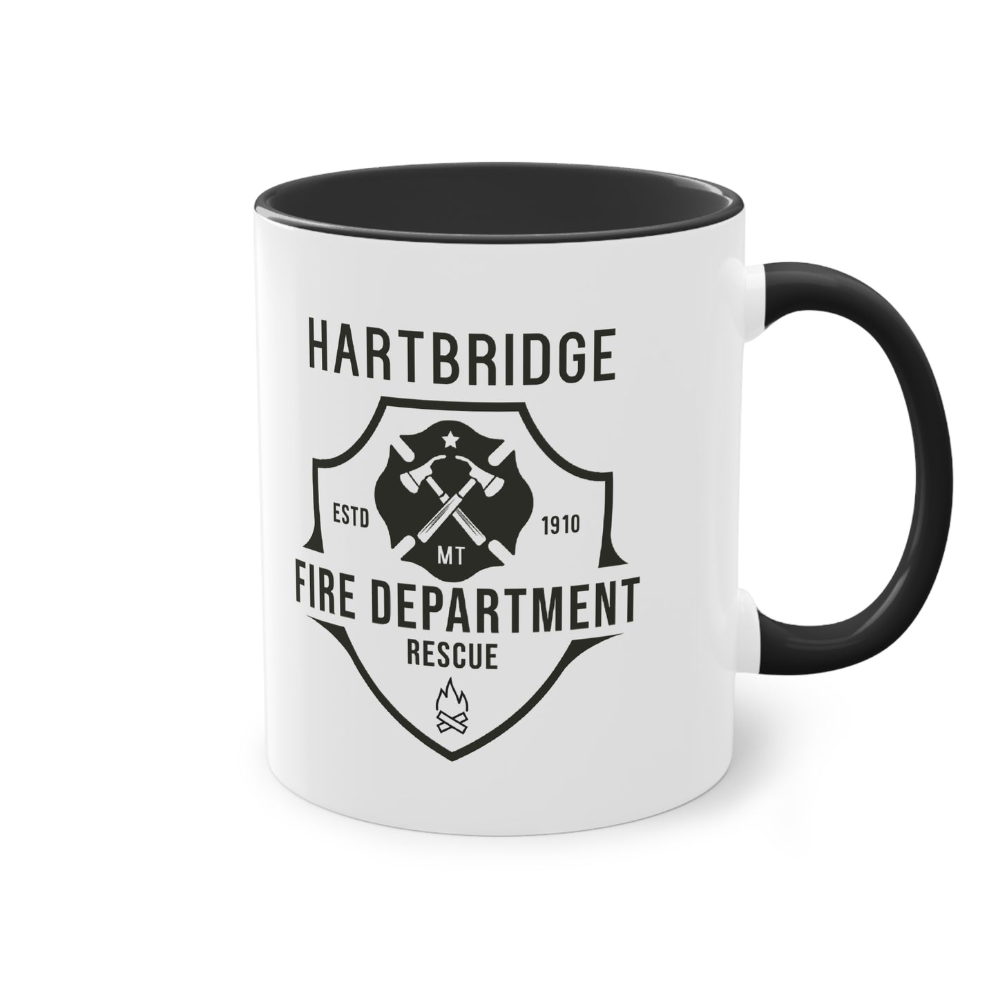 Hartbridge Fire Dept coffee mug - Two-Tone Coffee Mug, 11oz