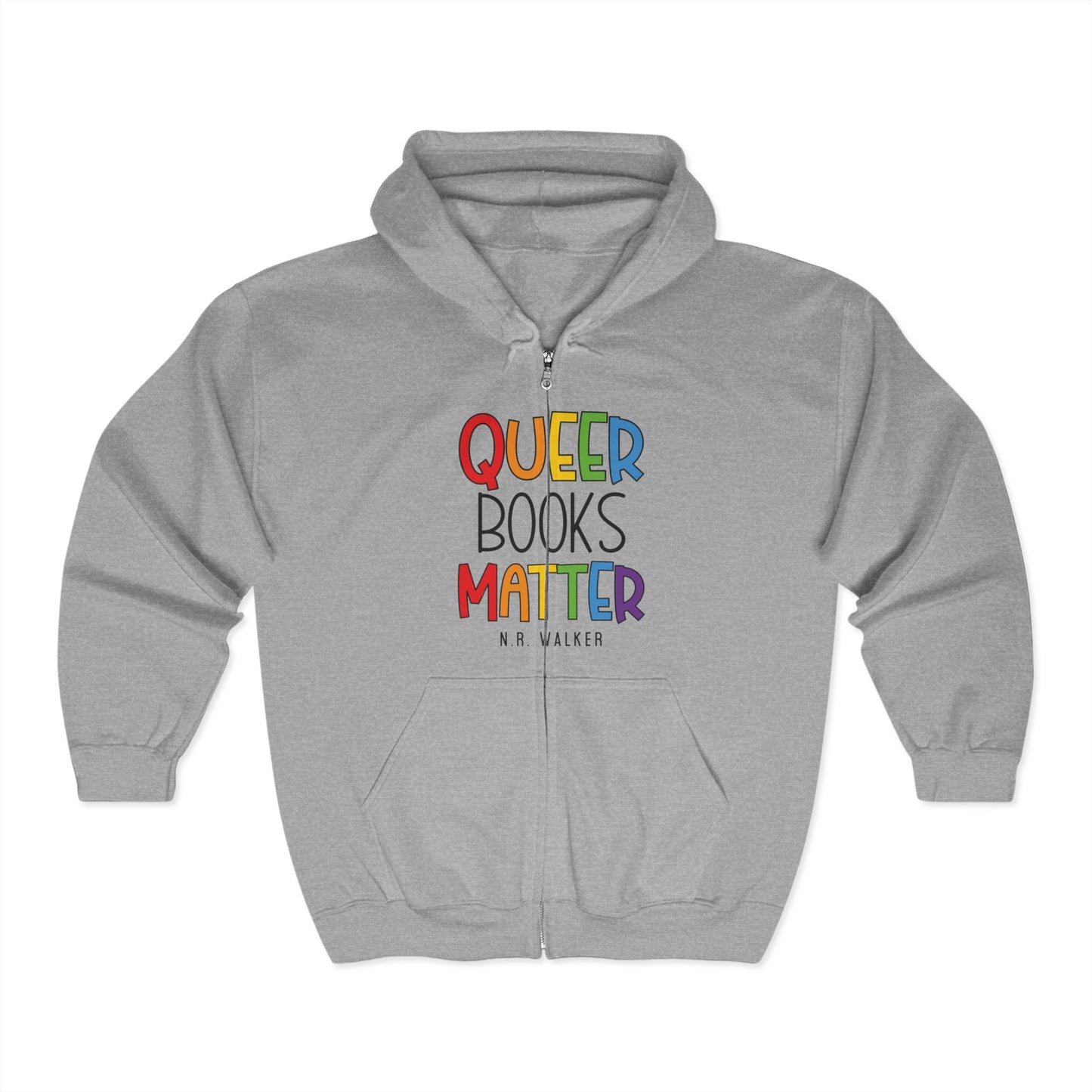 Queer Books Matter Unisex Zip Hoodie