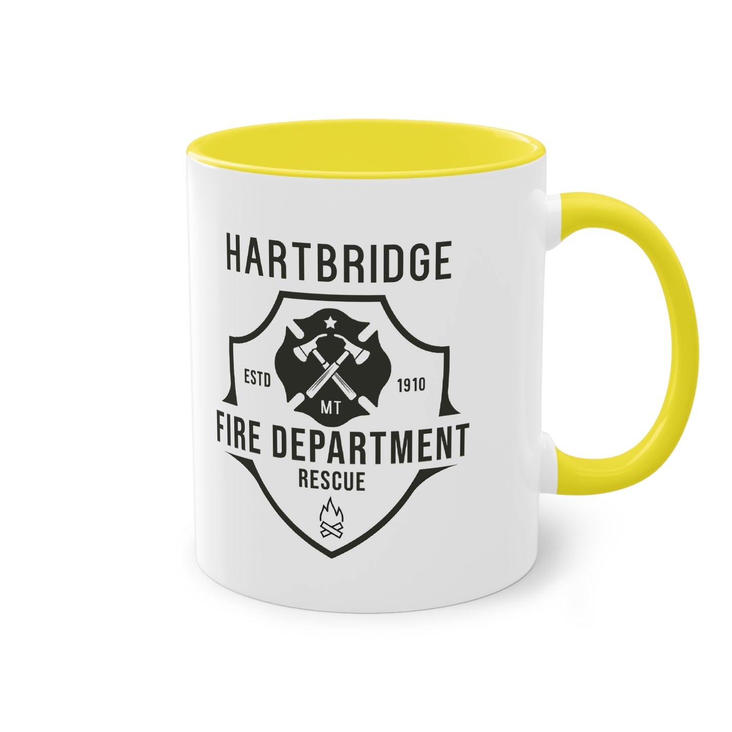 Hartbridge Fire Dept coffee mug - Two-Tone Coffee Mug, 11oz