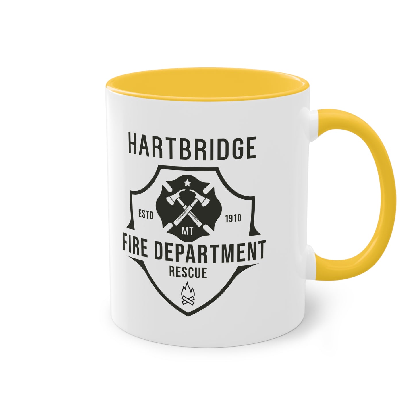 Hartbridge Fire Dept coffee mug - Two-Tone Coffee Mug, 11oz