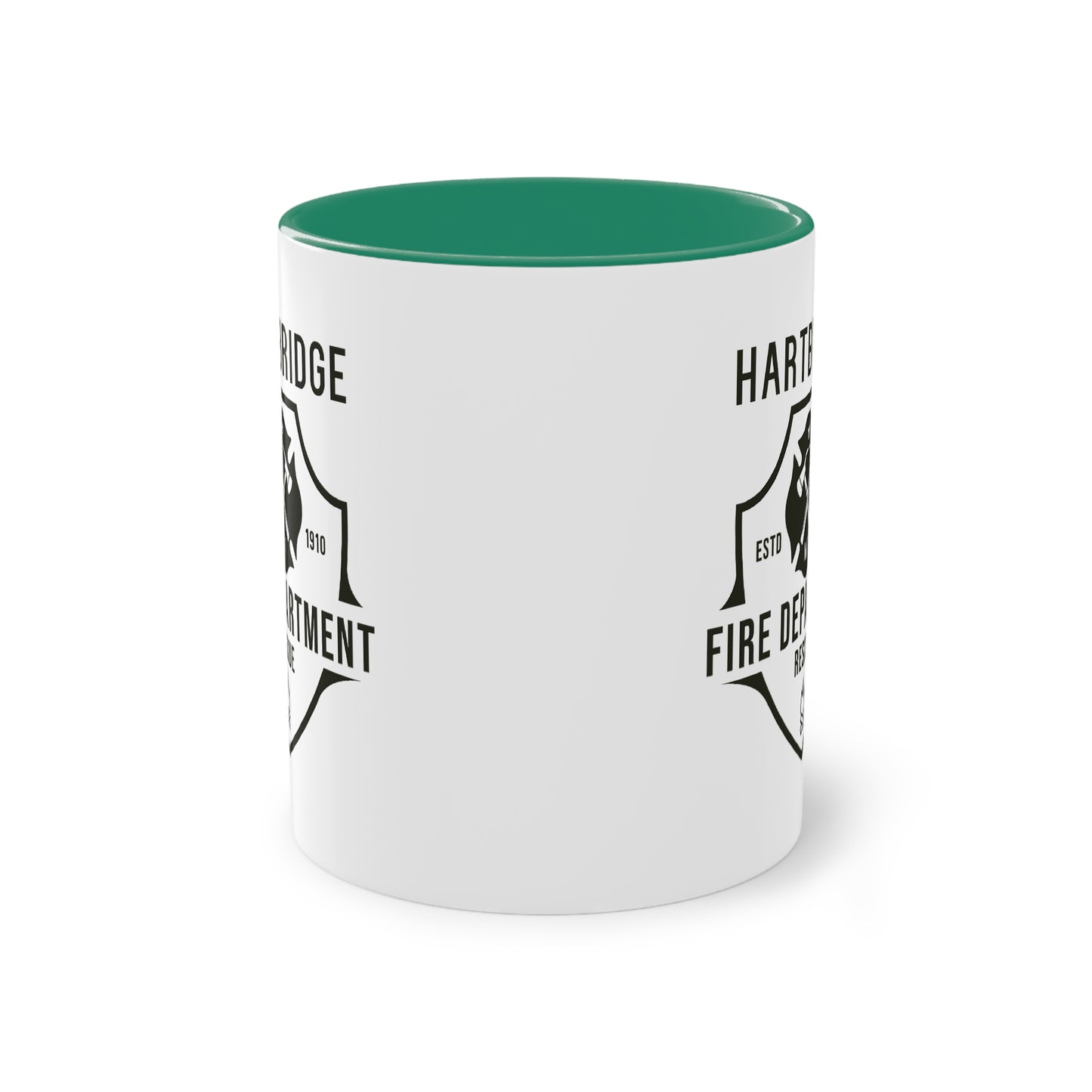 Hartbridge Fire Dept coffee mug - Two-Tone Coffee Mug, 11oz