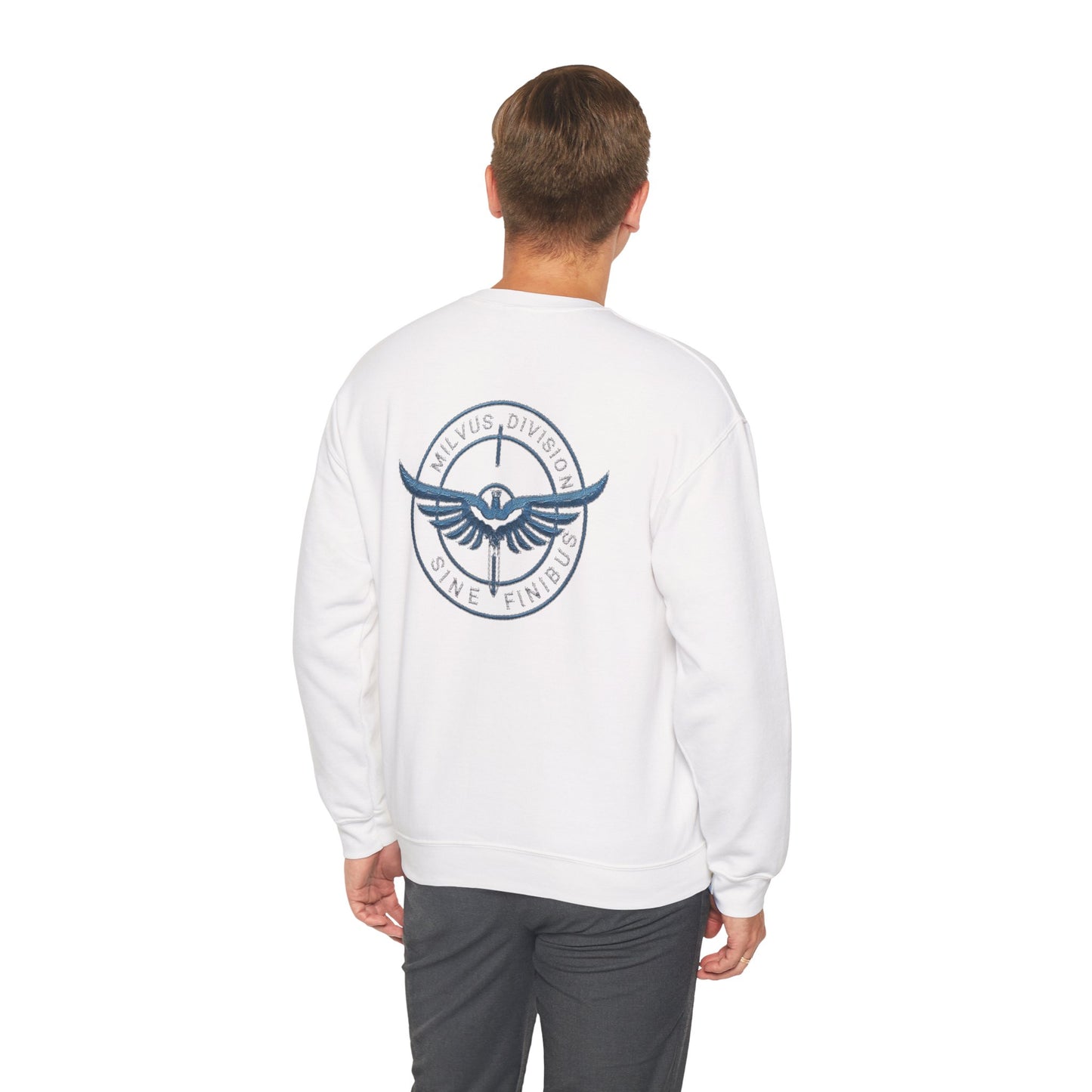 Milvus Division logo Unisex Heavy Blend™ Crewneck Sweatshirt