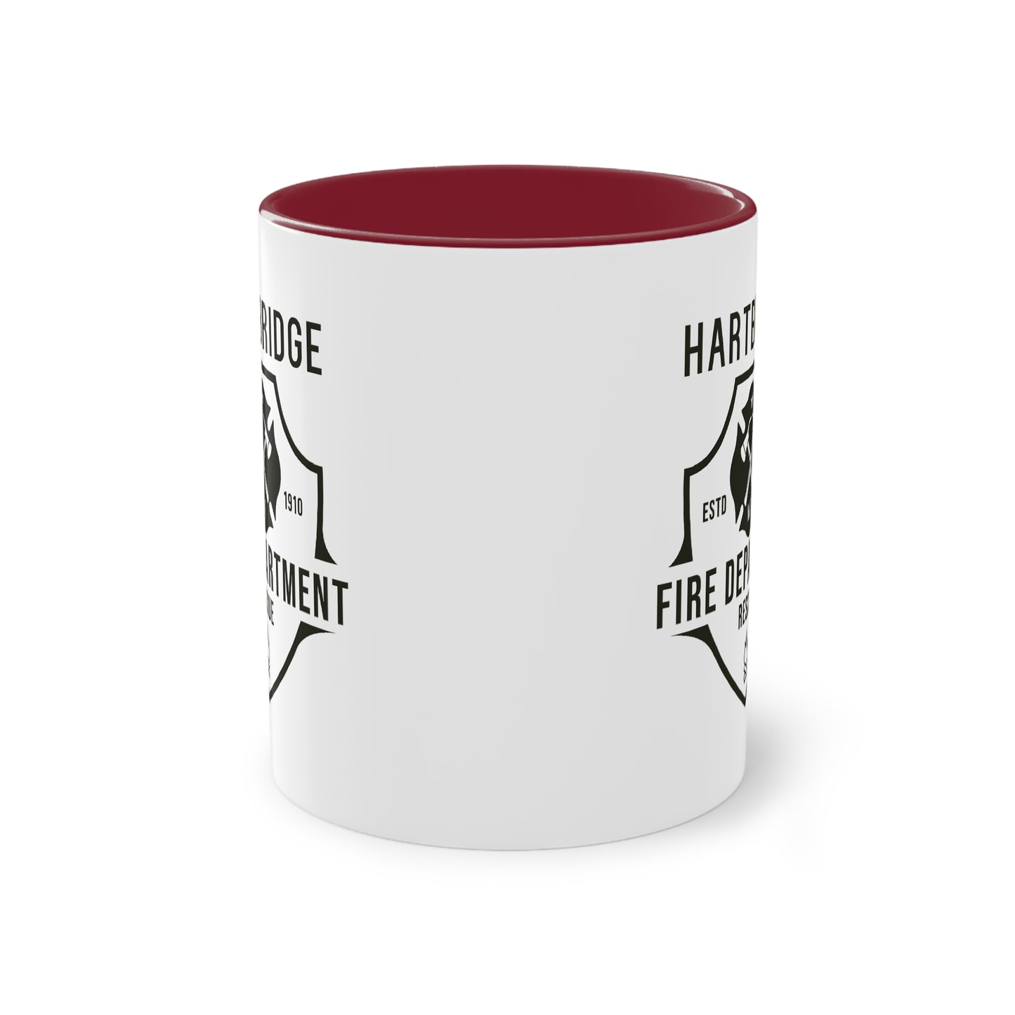 Hartbridge Fire Dept coffee mug - Two-Tone Coffee Mug, 11oz