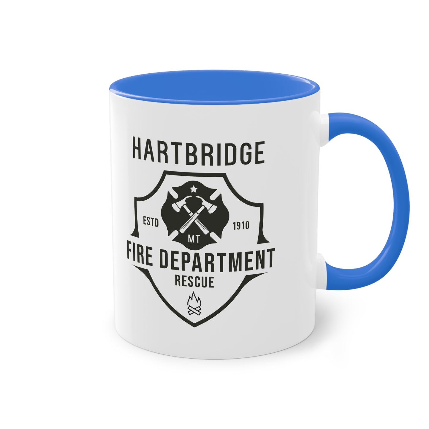 Hartbridge Fire Dept coffee mug - Two-Tone Coffee Mug, 11oz