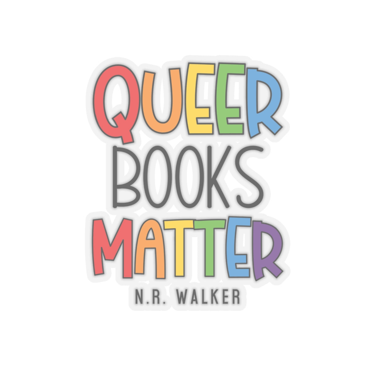 Queer Books Matter Kiss-Cut Stickers