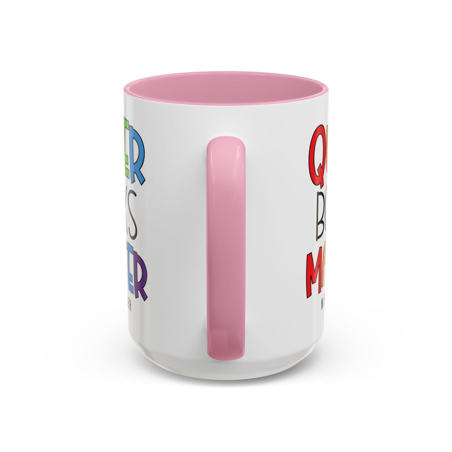 Colorful Queer Books Matter Mug - LGBTQ+ Pride Ceramic Coffee Cup