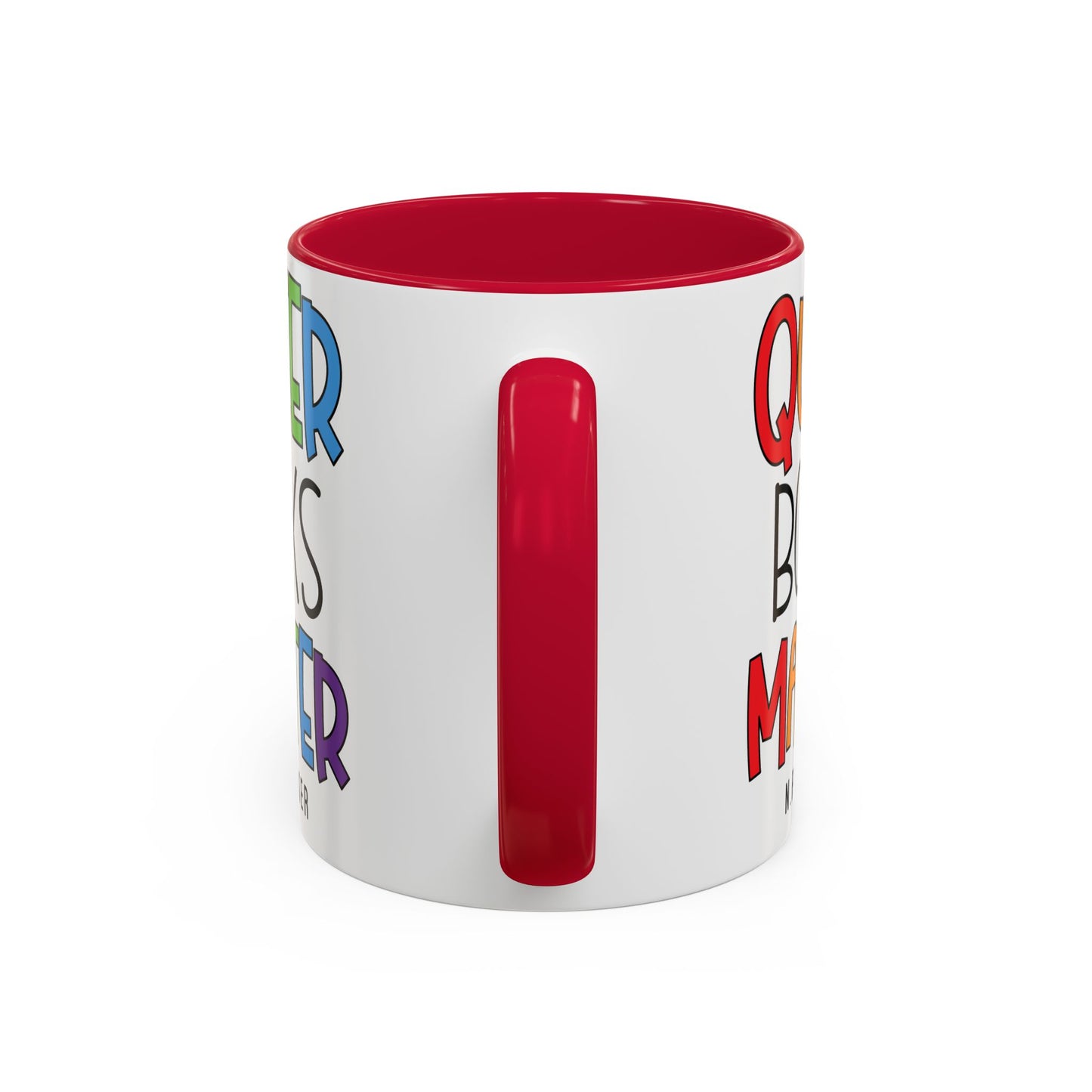 Colorful Queer Books Matter Mug - LGBTQ+ Pride Ceramic Coffee Cup