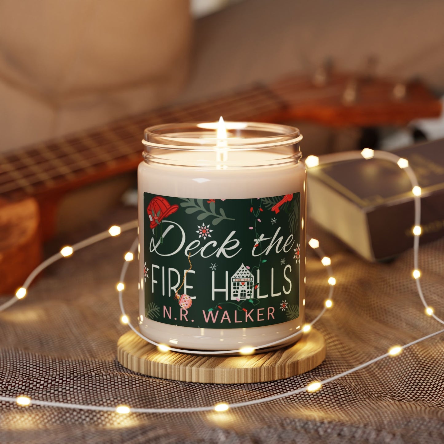 Deck the Fire Halls Holiday Scented Soy Candle - 9oz Festive Aromatherapy