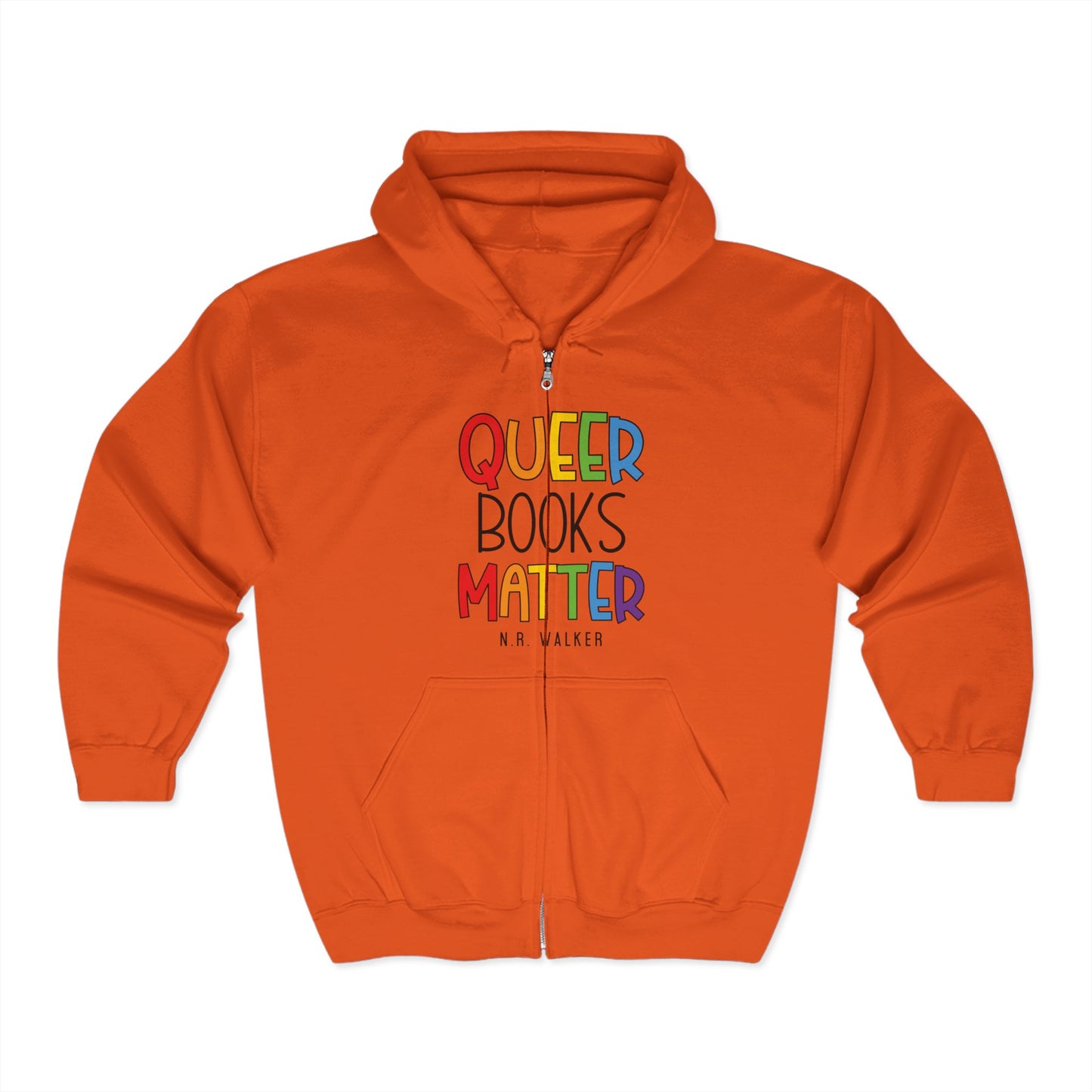 Queer Books Matter Unisex Zip Hoodie