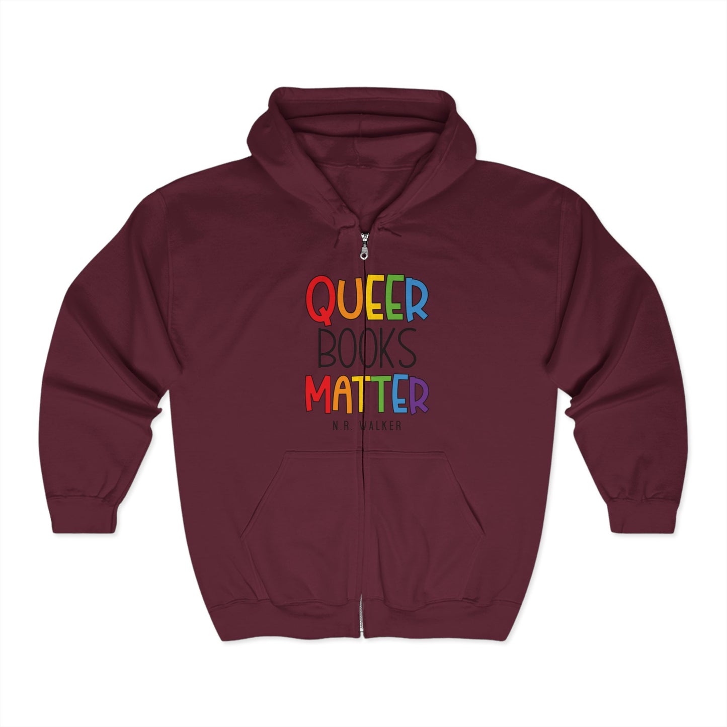 Queer Books Matter Unisex Zip Hoodie