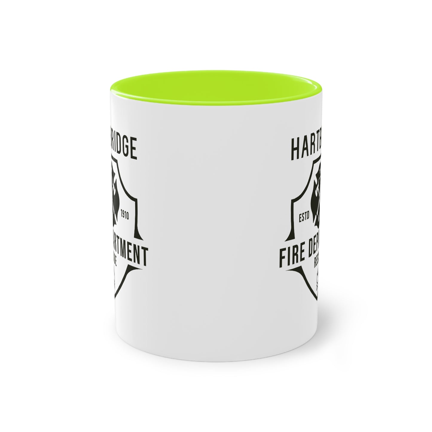 Hartbridge Fire Dept coffee mug - Two-Tone Coffee Mug, 11oz