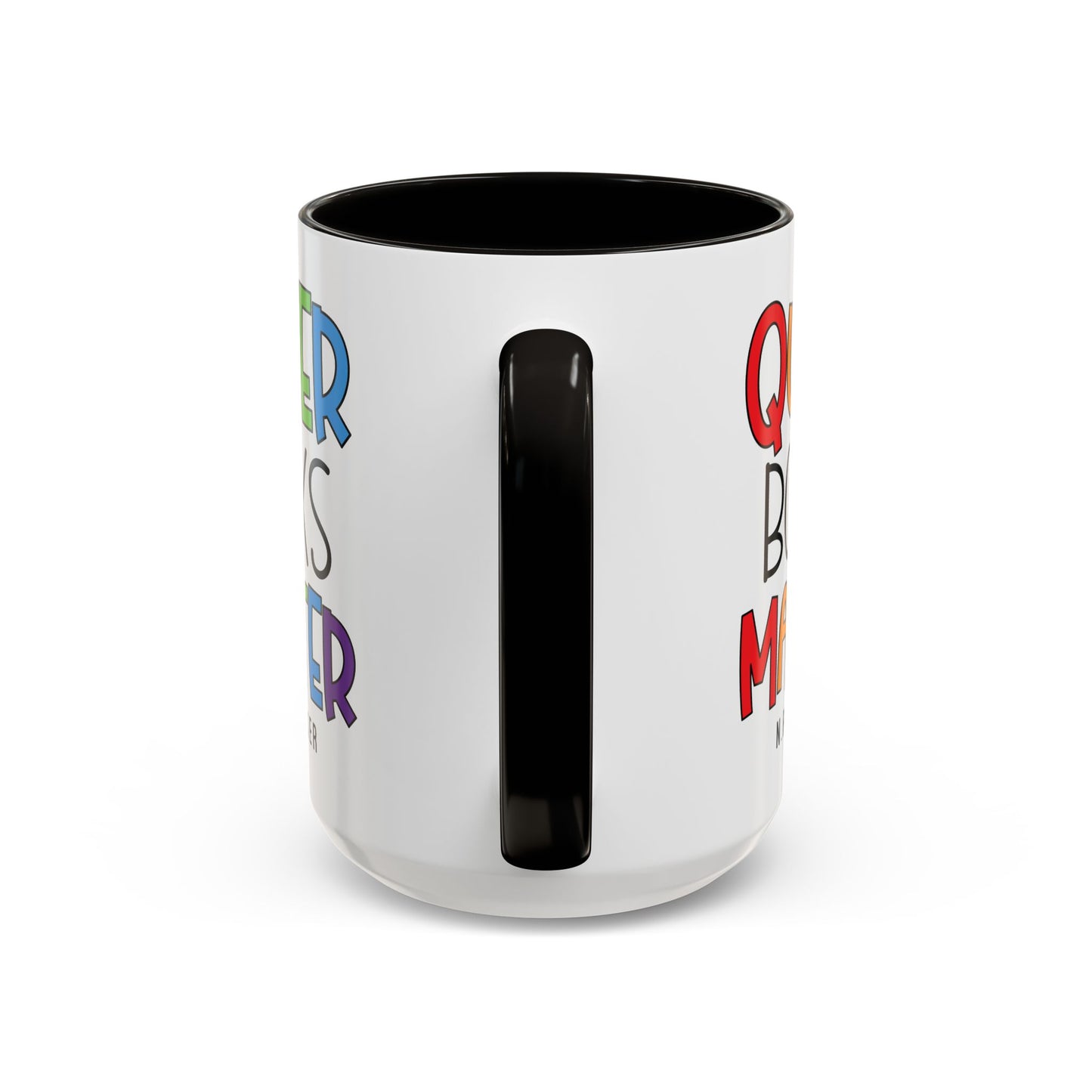 Colorful Queer Books Matter Mug - LGBTQ+ Pride Ceramic Coffee Cup