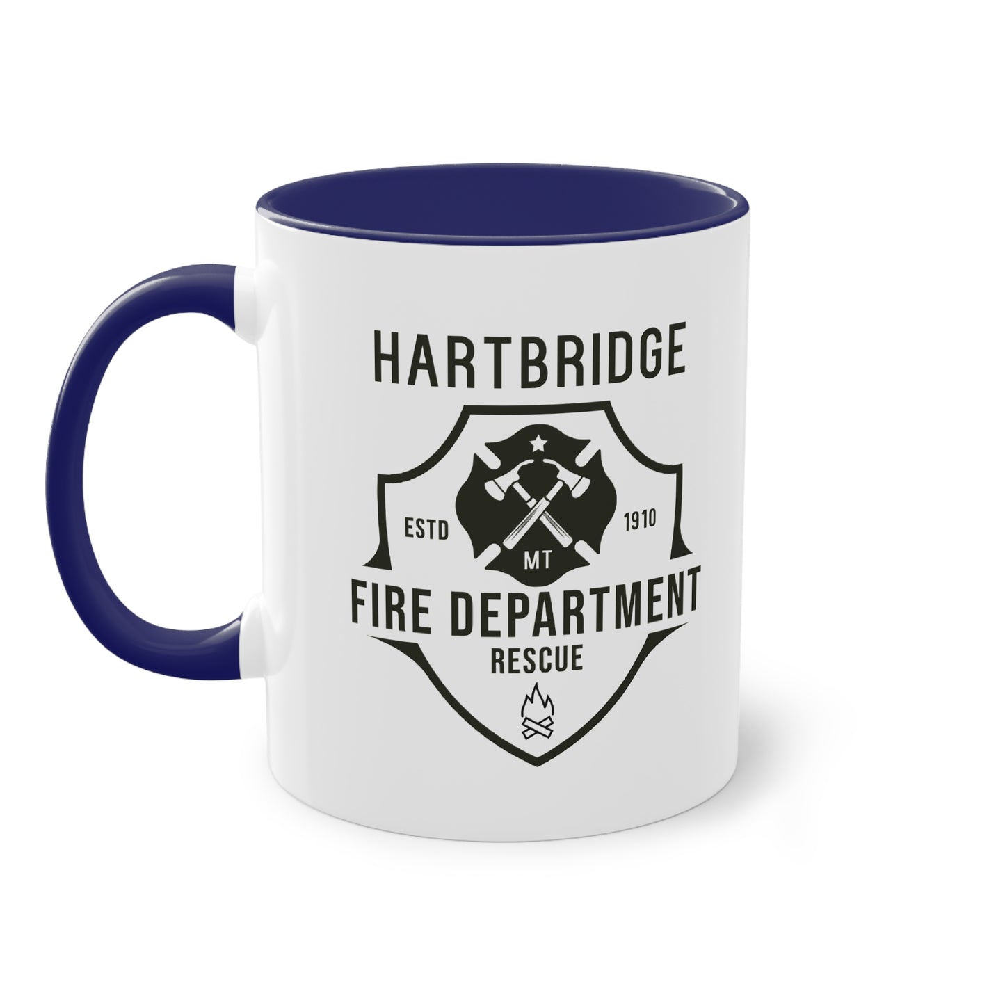 Hartbridge Fire Dept coffee mug - Two-Tone Coffee Mug, 11oz