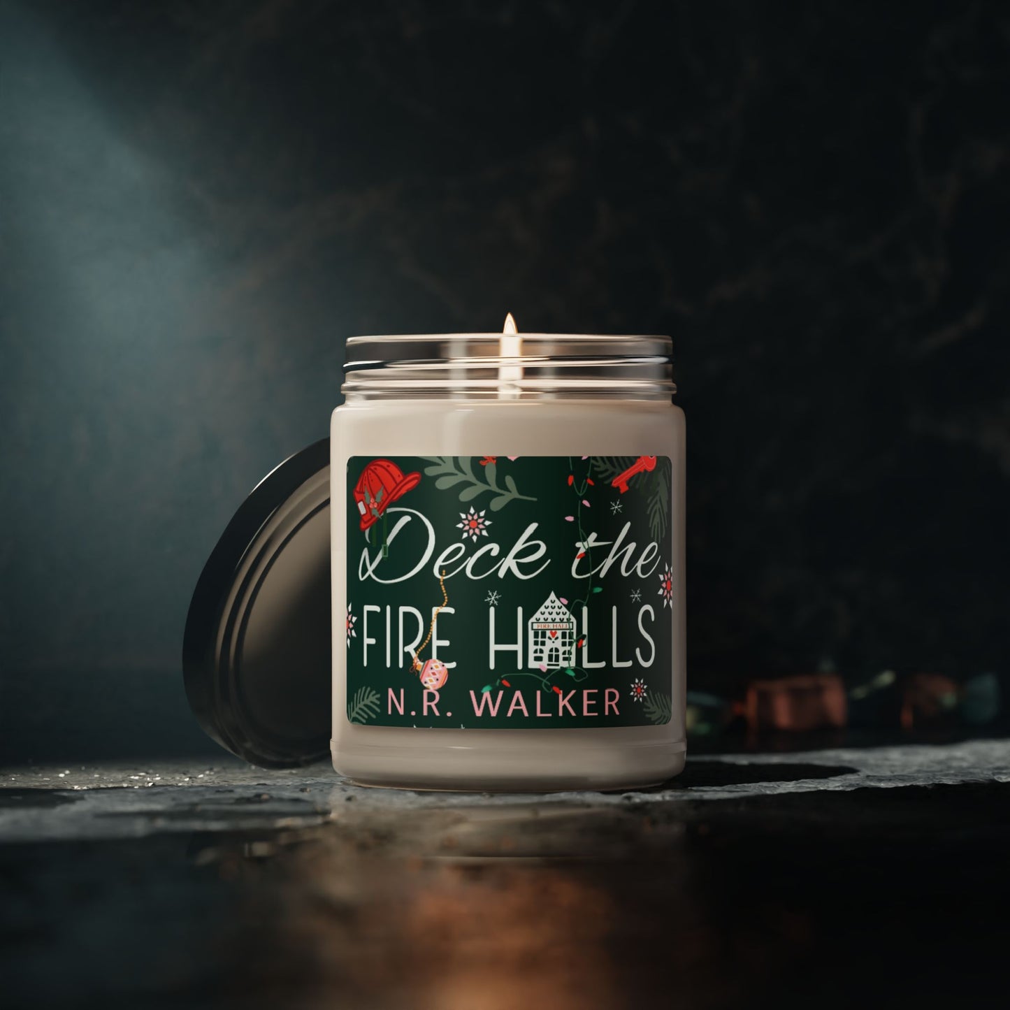 Deck the Fire Halls Holiday Scented Soy Candle - 9oz Festive Aromatherapy
