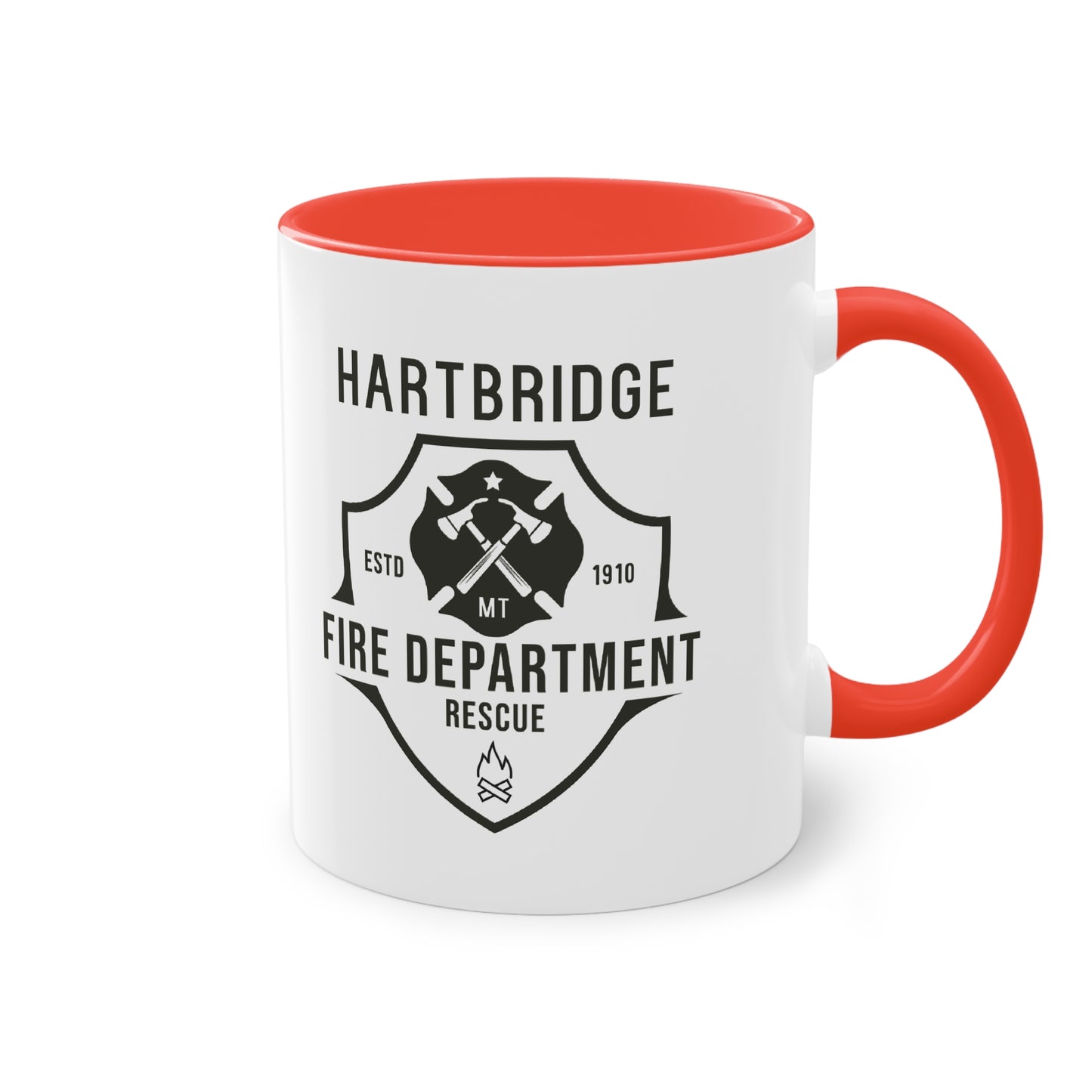 Hartbridge Fire Dept coffee mug - Two-Tone Coffee Mug, 11oz