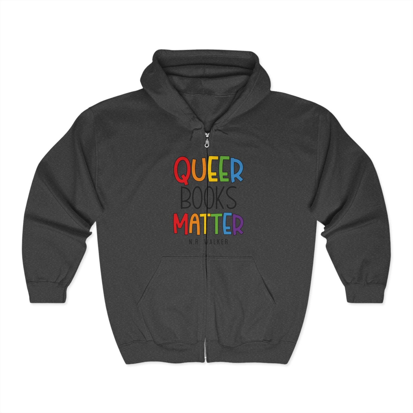 Queer Books Matter Unisex Zip Hoodie