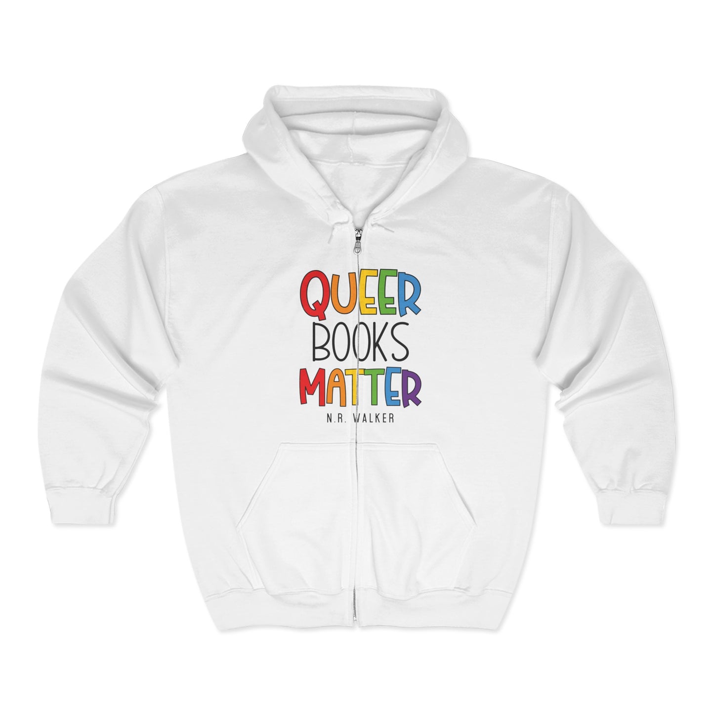 Queer Books Matter Unisex Zip Hoodie