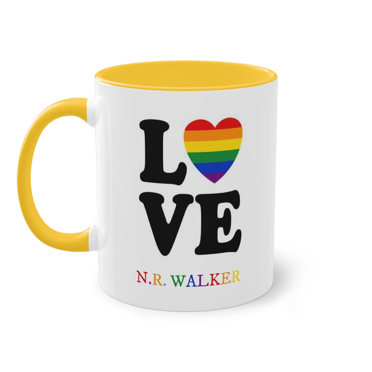 N.R. Walker author Two-Tone Coffee Mug, 11oz