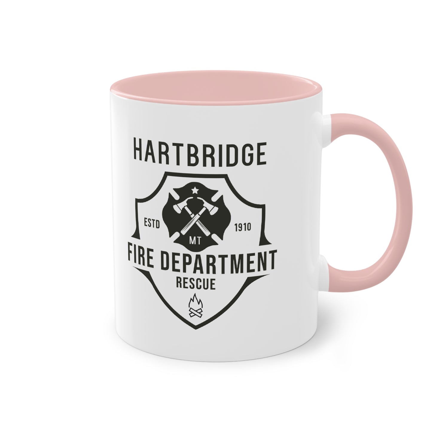 Hartbridge Fire Dept coffee mug - Two-Tone Coffee Mug, 11oz