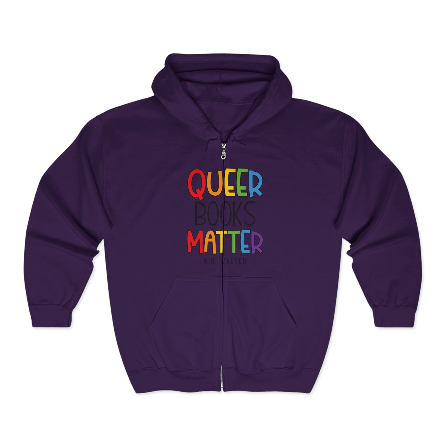 Queer Books Matter Unisex Zip Hoodie