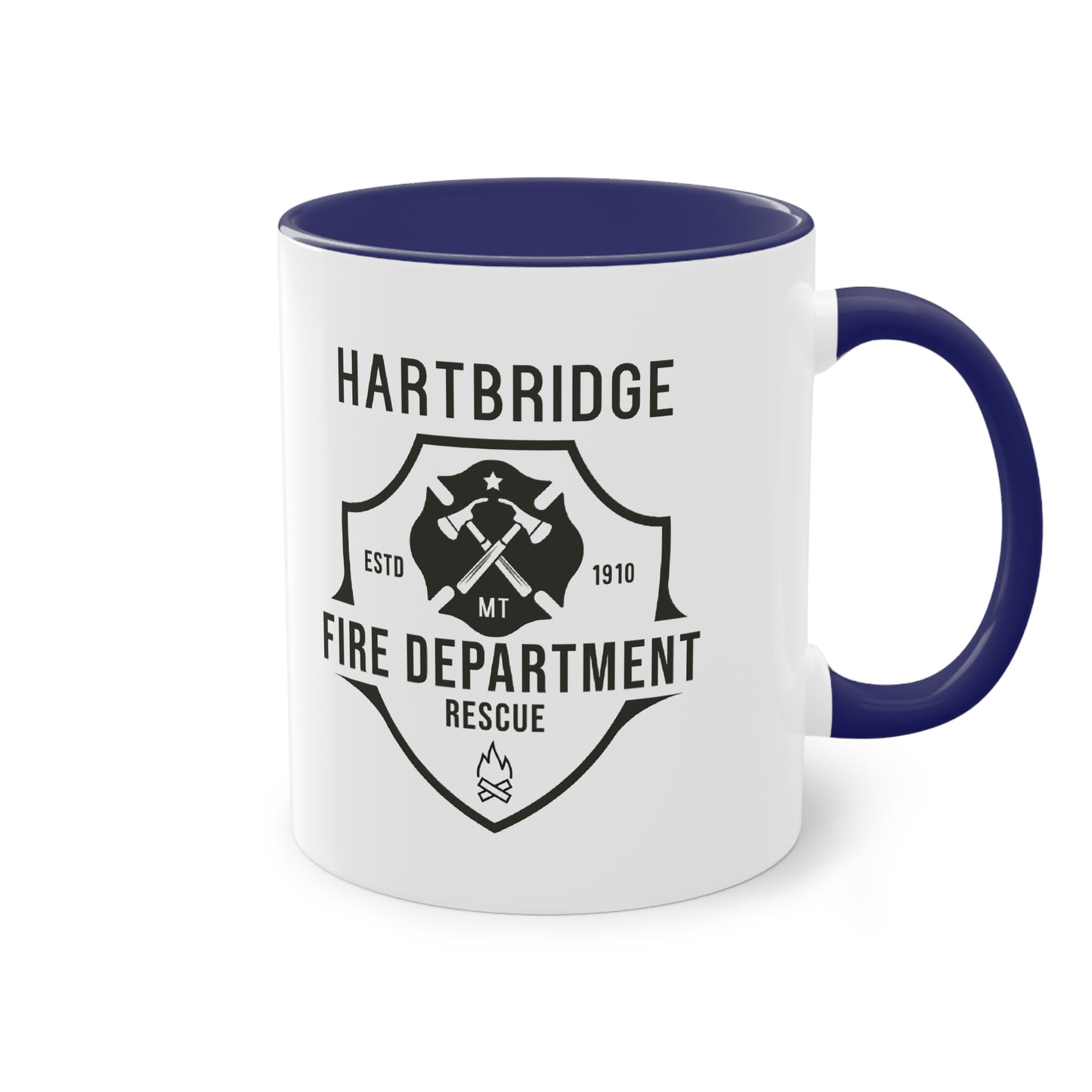 Hartbridge Fire Dept coffee mug - Two-Tone Coffee Mug, 11oz