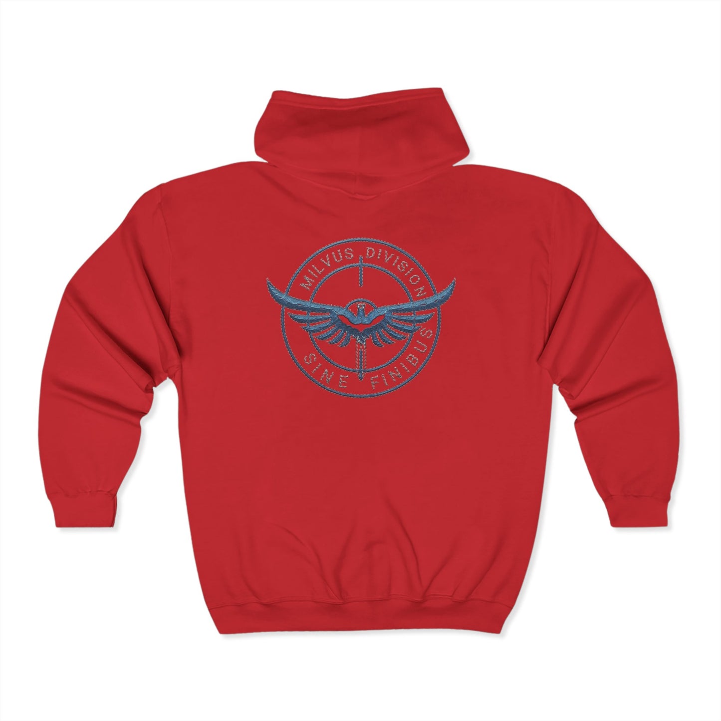 Milvus Division Logo Unisex Full Zip Hoodie
