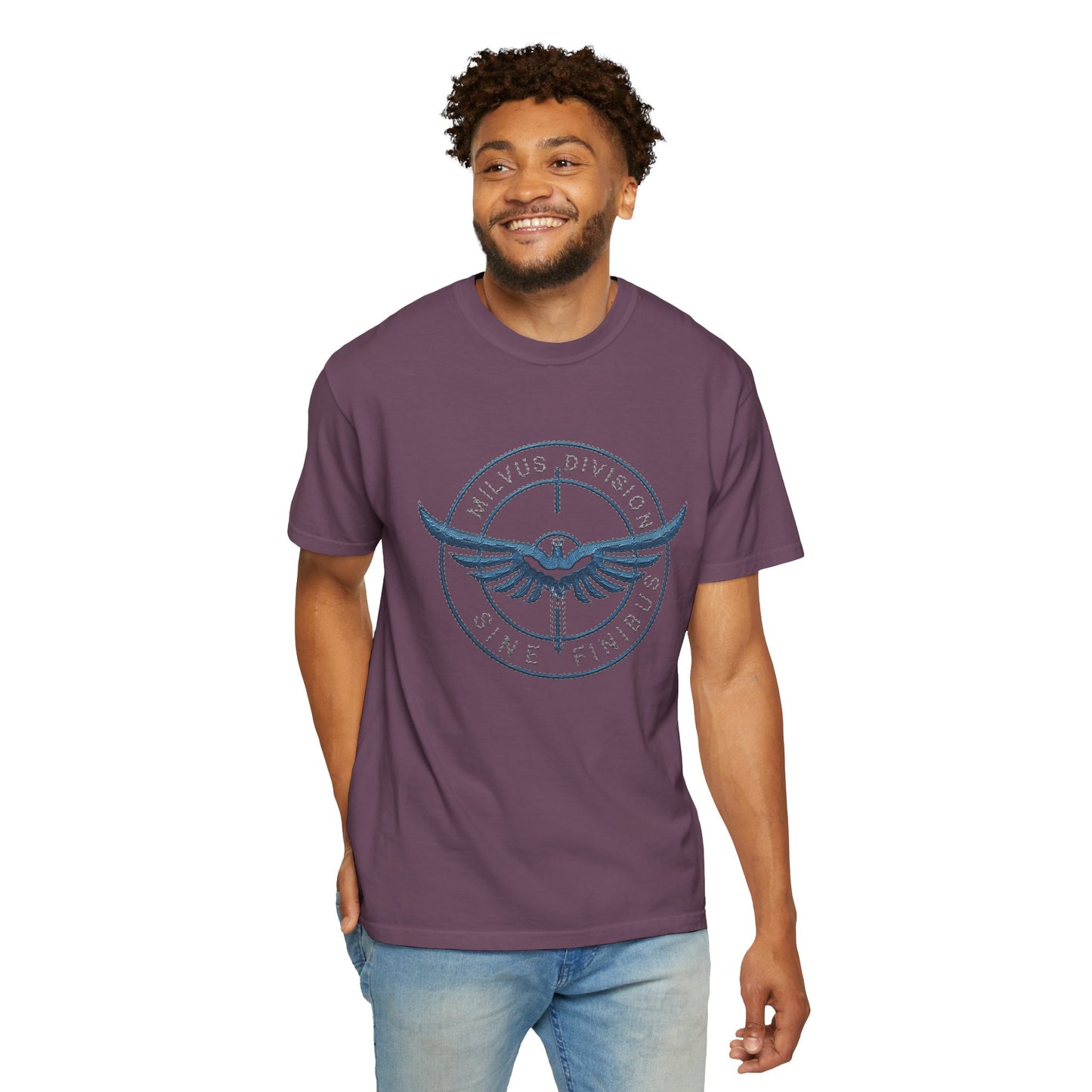 Milvus Division Logo Unisex Garment-Dyed T-Shirt