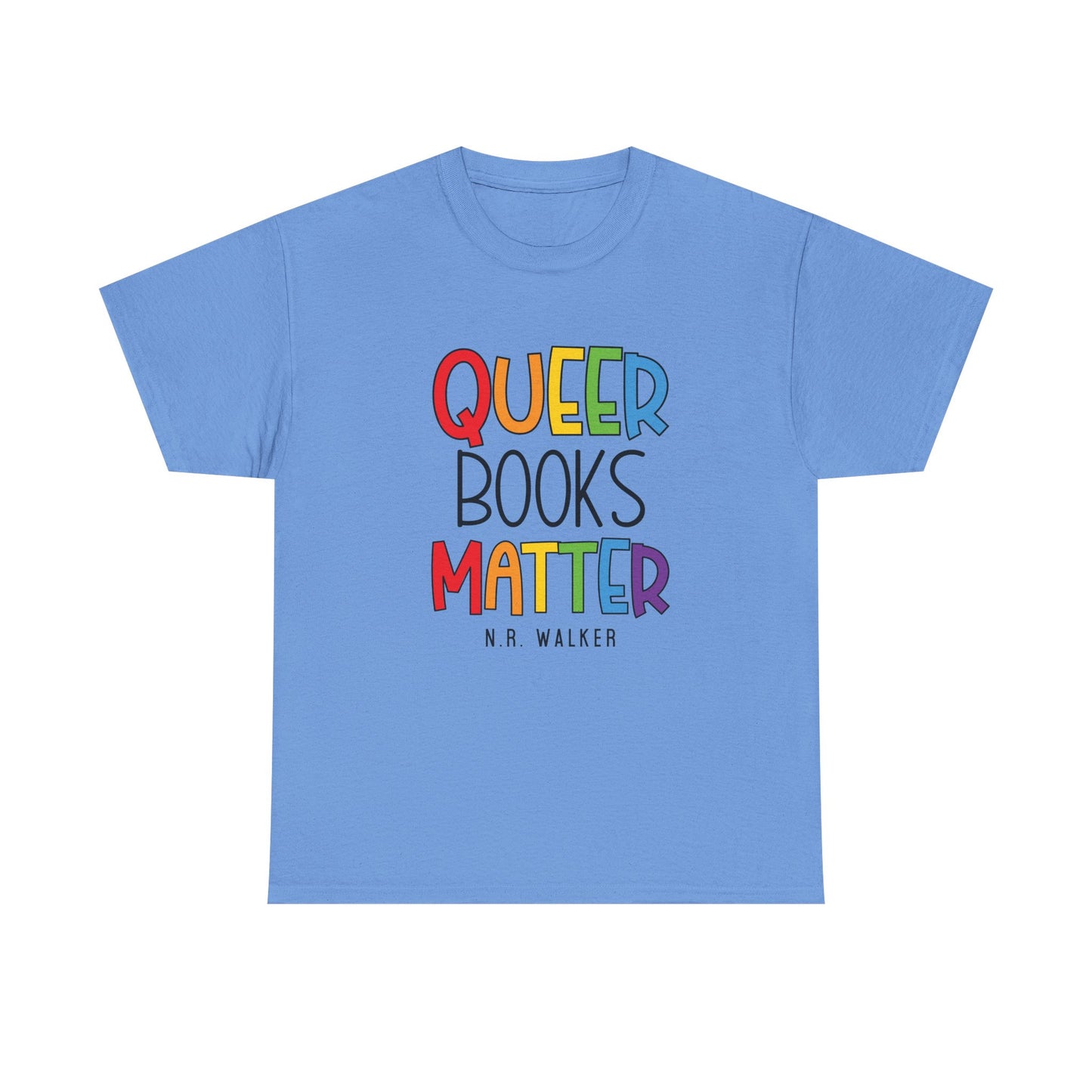 Queer Books Matter Tee, Unisex Heavy Cotton Tee for LGBTQ+ Readers